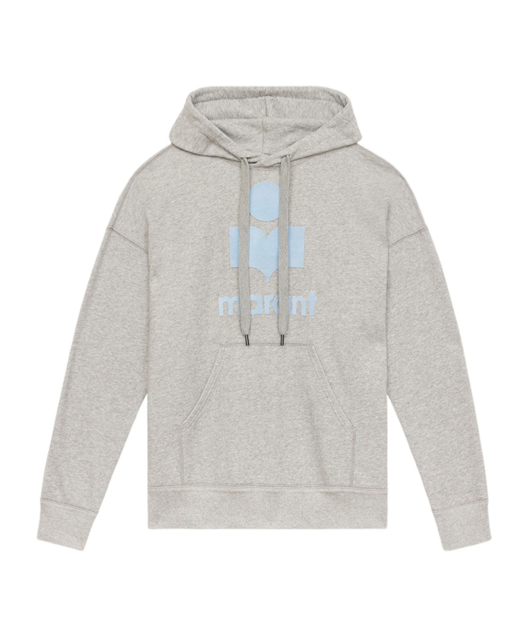 Isabel Marant Marant Relaxed-fit Grey Hoodie With Kangaroo Pocket In Gray
