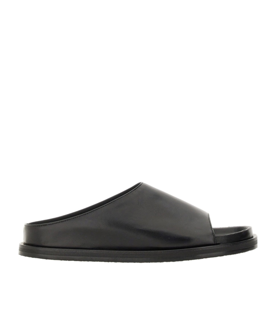 Studio Nicholson Minimalist Slide Flat Shoes In Black