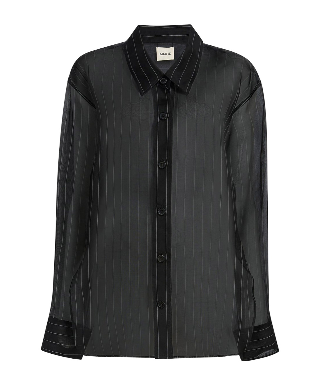 Khaite Herschel Top In Black With White Stripes