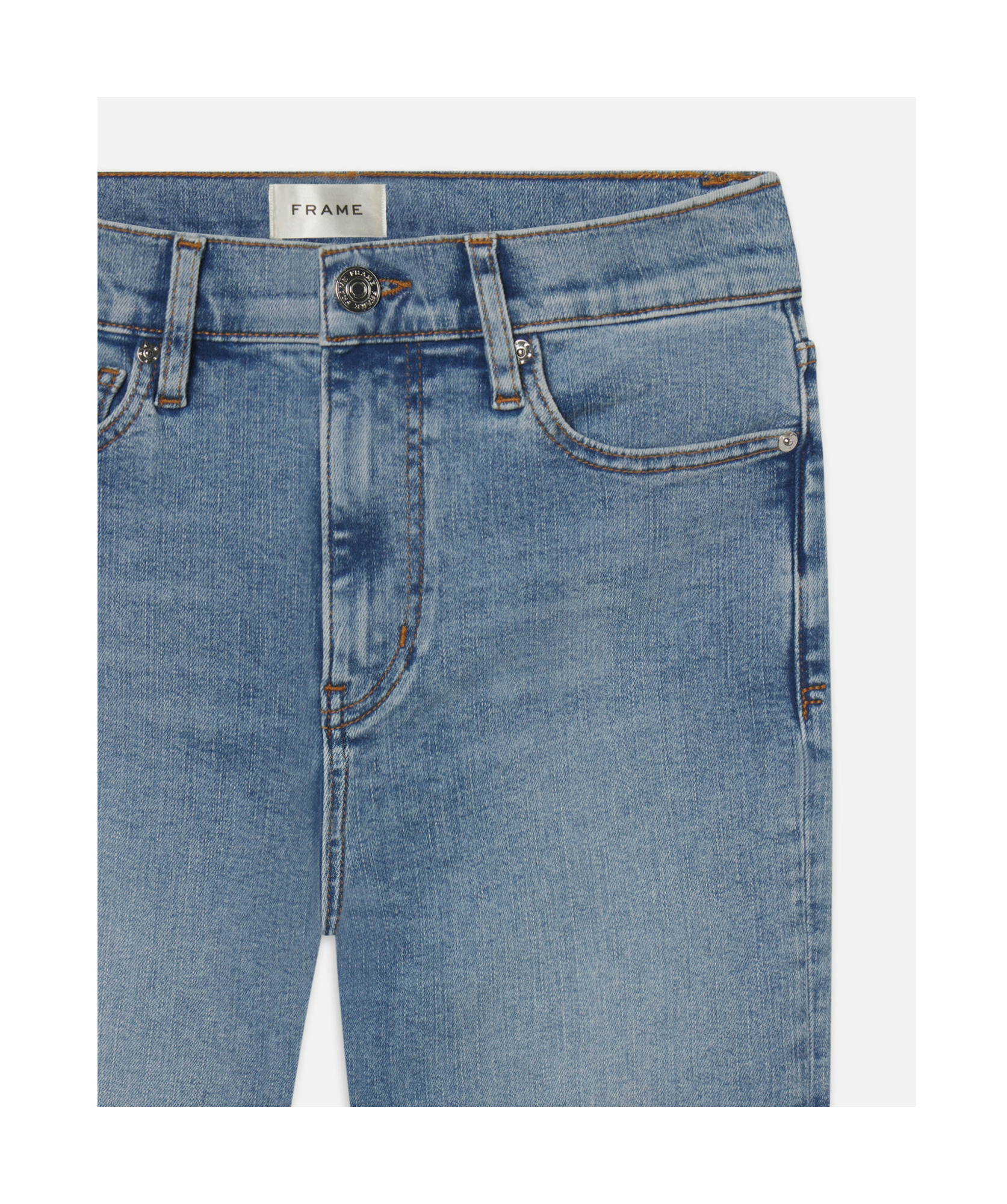 Frame Mid Rise Flare In Blue