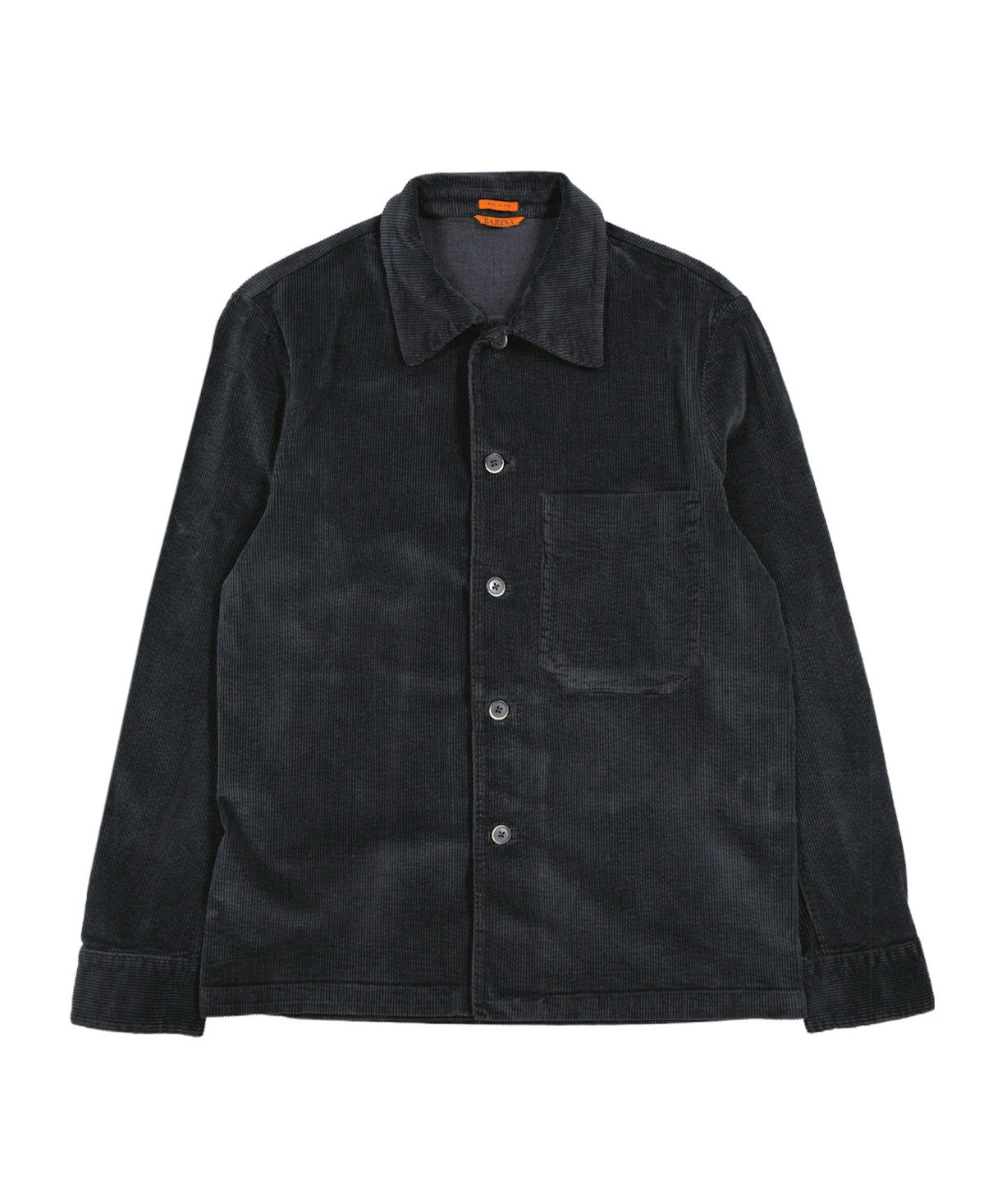 Barena Venezia Corduroy Overshirt In Black