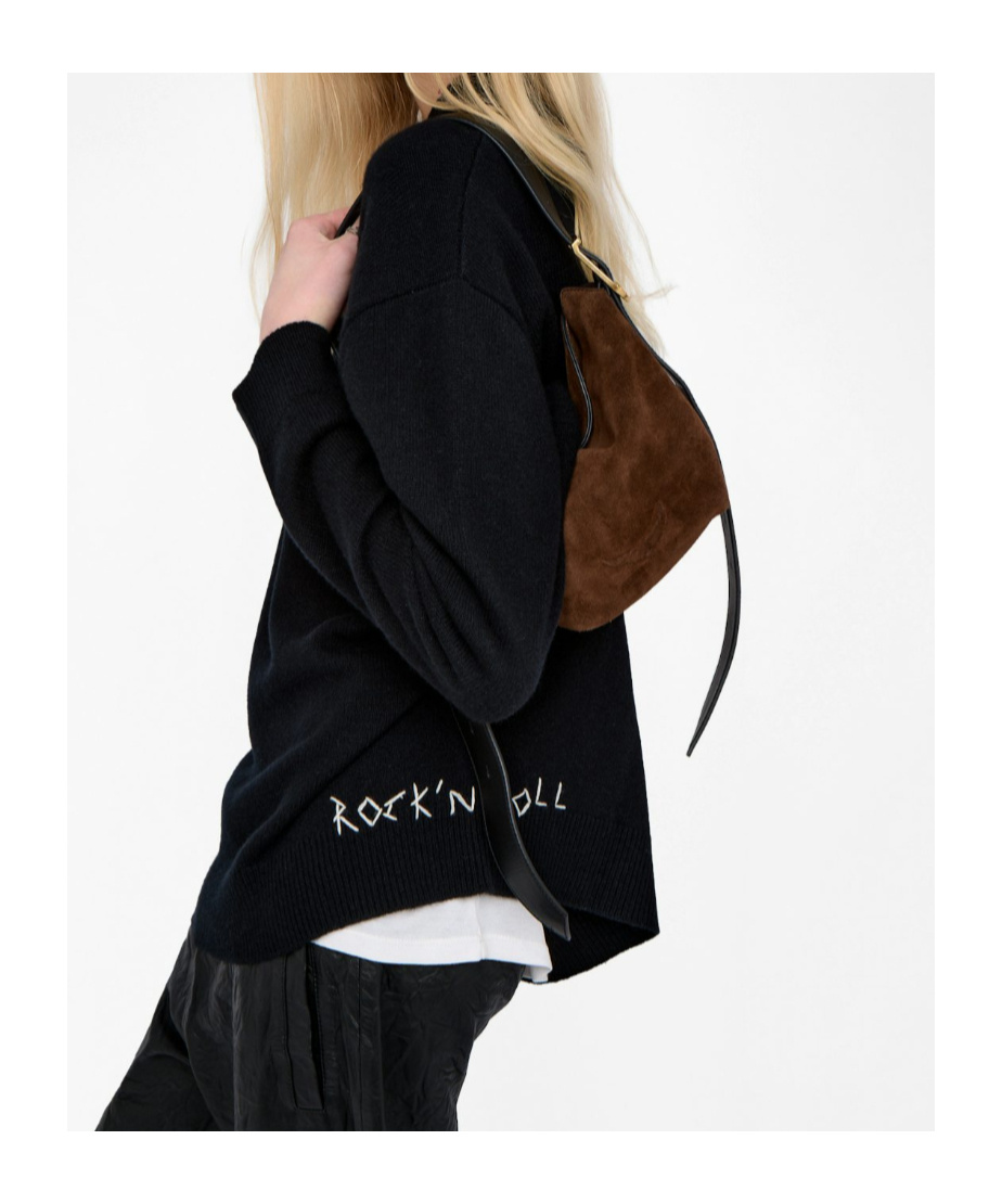 Zadig & Voltaire Baby Jane Suede Bag In Brown