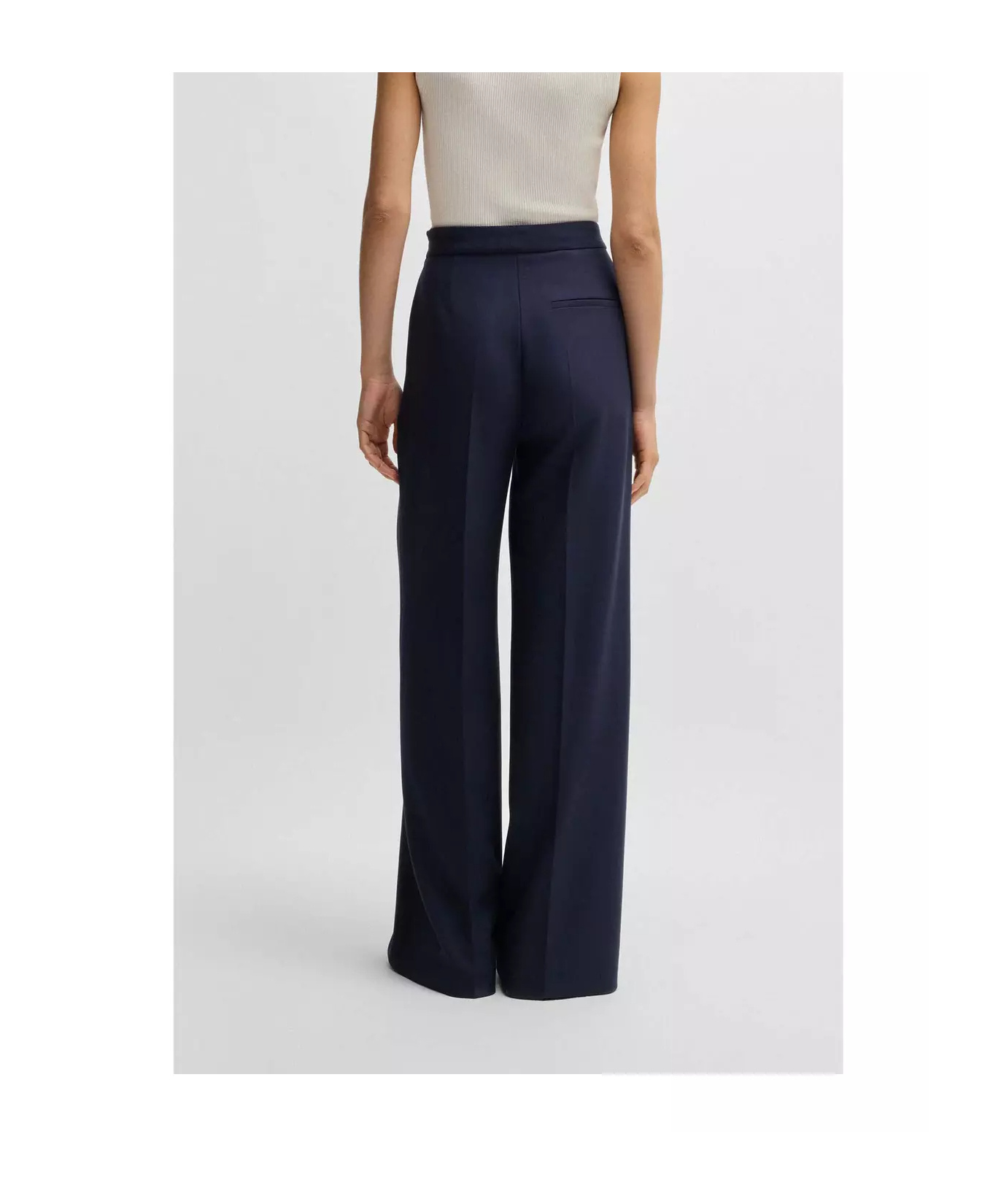 Hugo Boss Belt-loop Suit Pants In Black