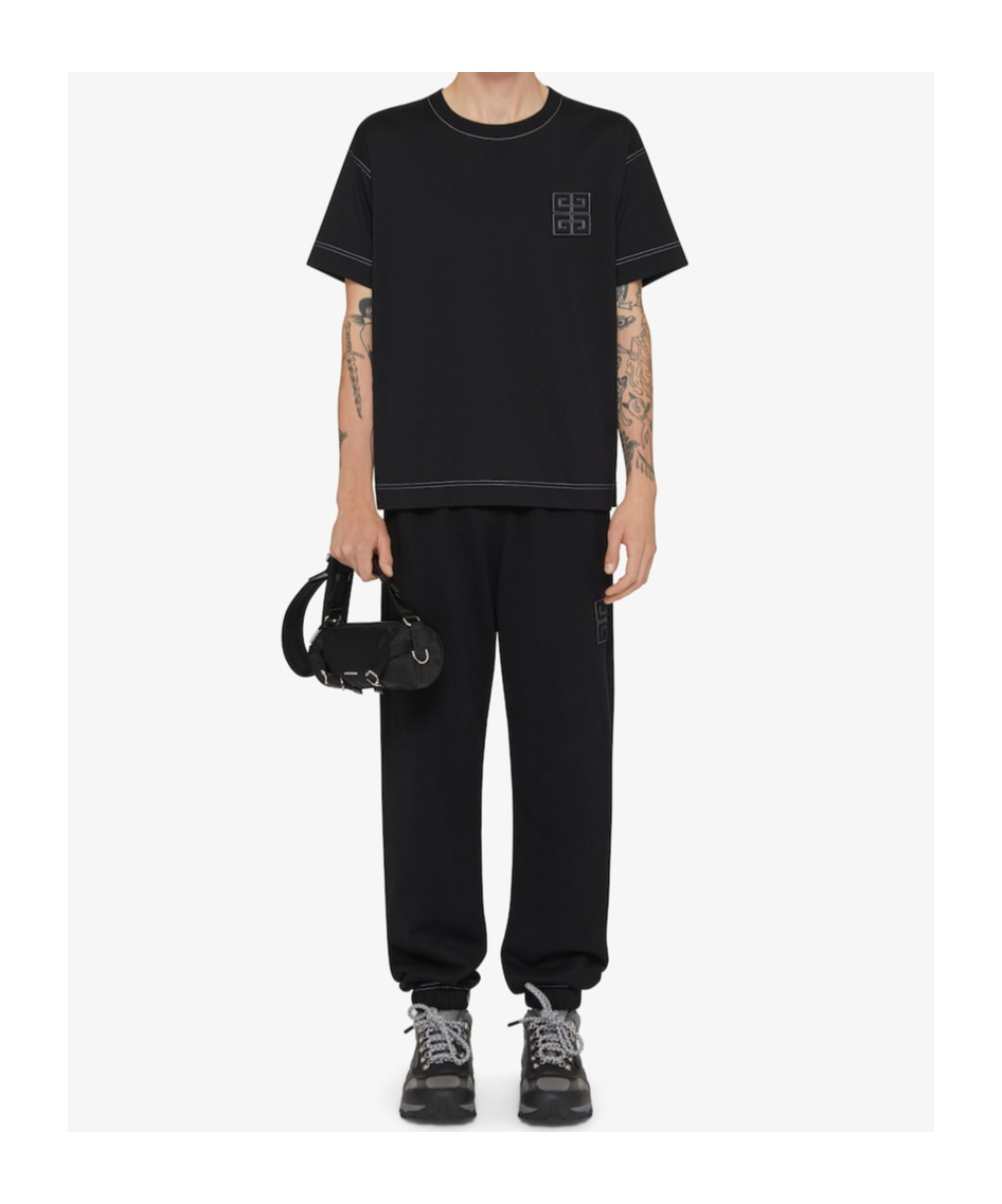 Givenchy 4g Patch Crewneck T-shirt In Black