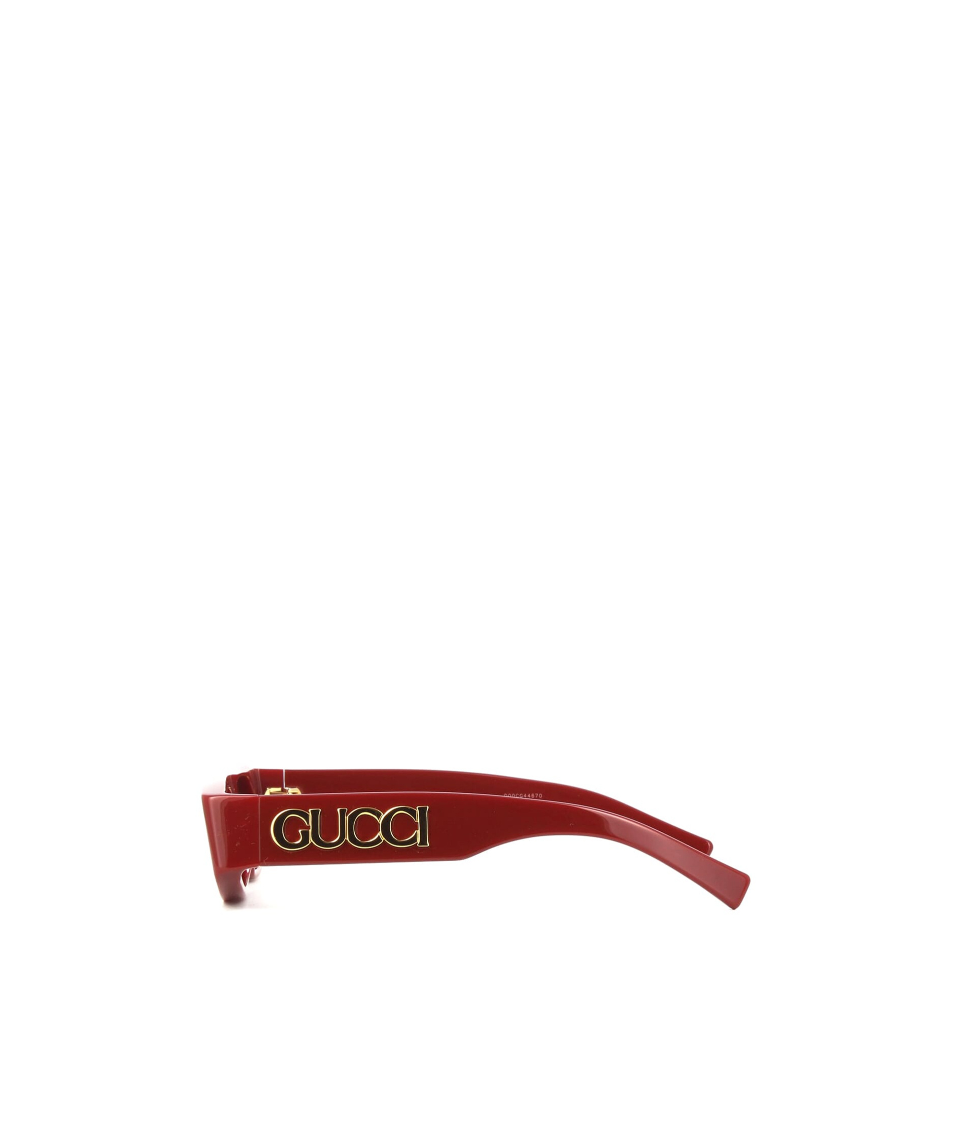Gucci Rectangle-frame Sunglasses In Red