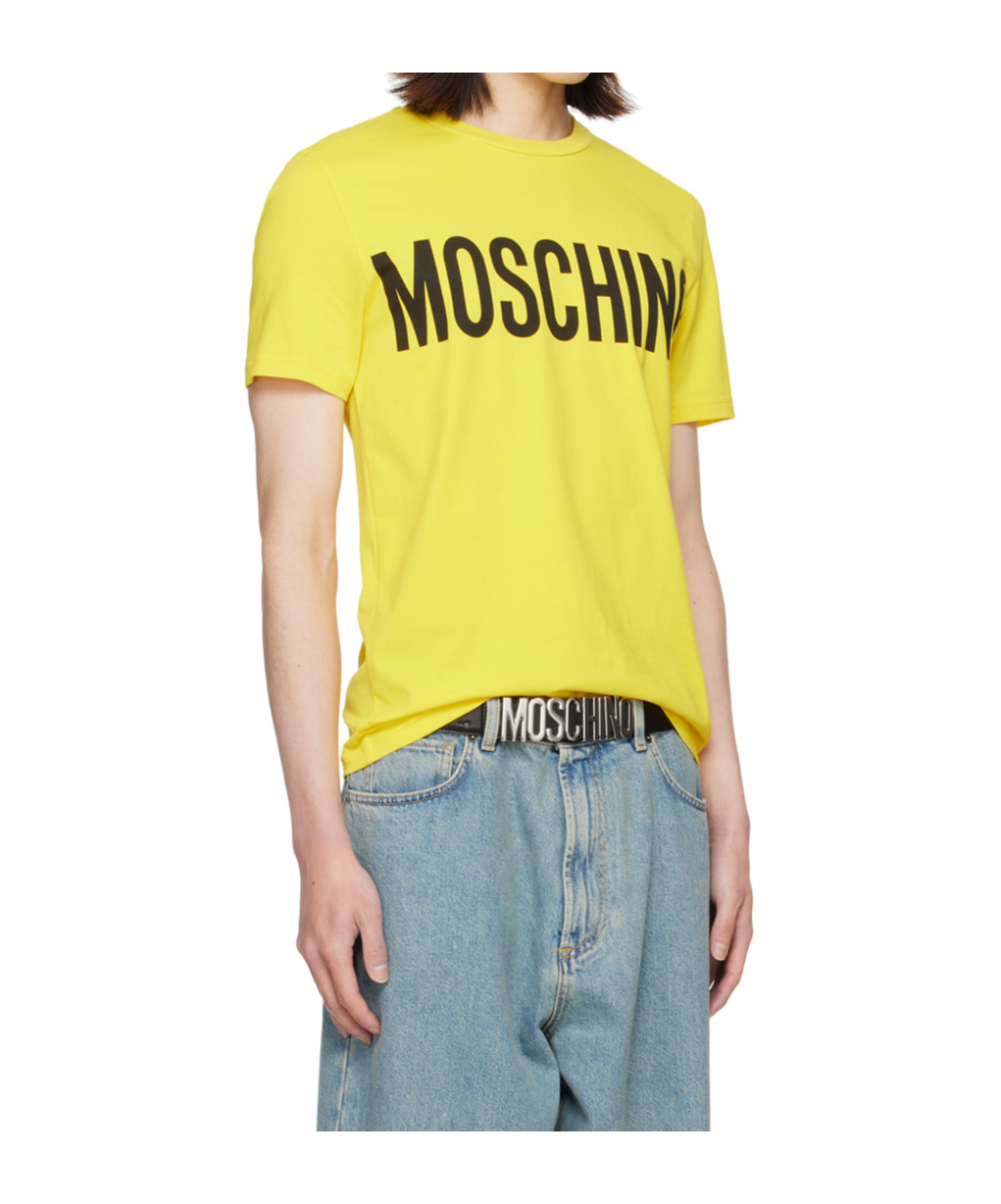Moschino Yellow Printed T-shirt In Yellow
