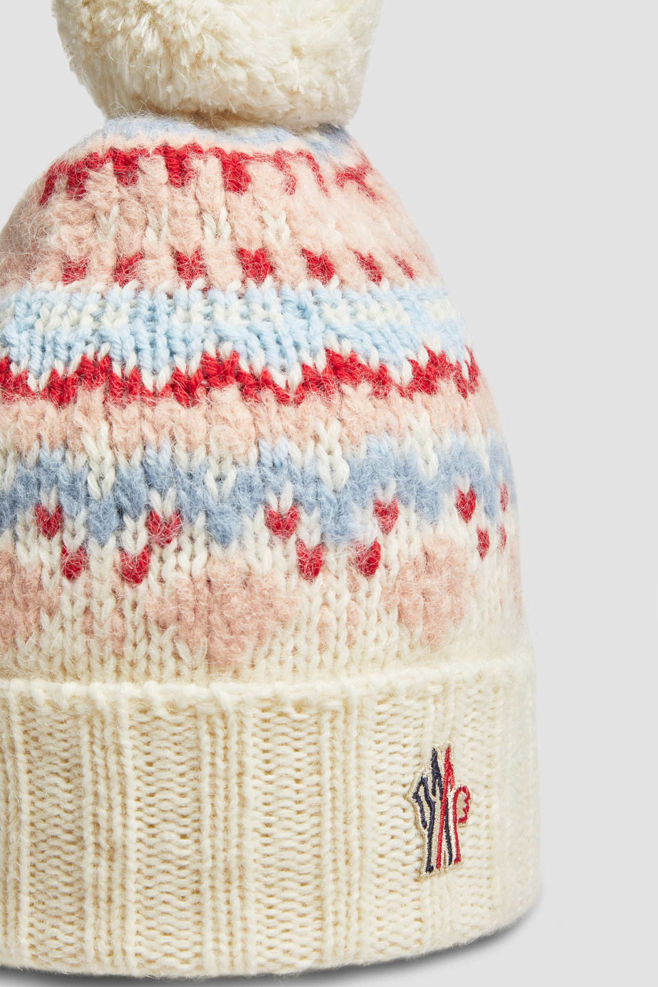 Moncler Alpaca Wool Hat In Nude