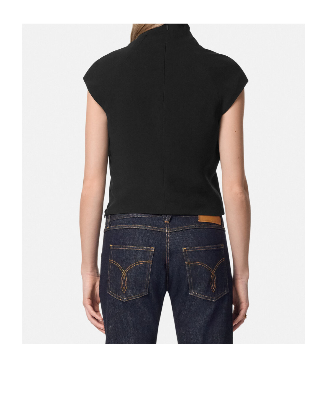Versace Zip-fastening Top In Black