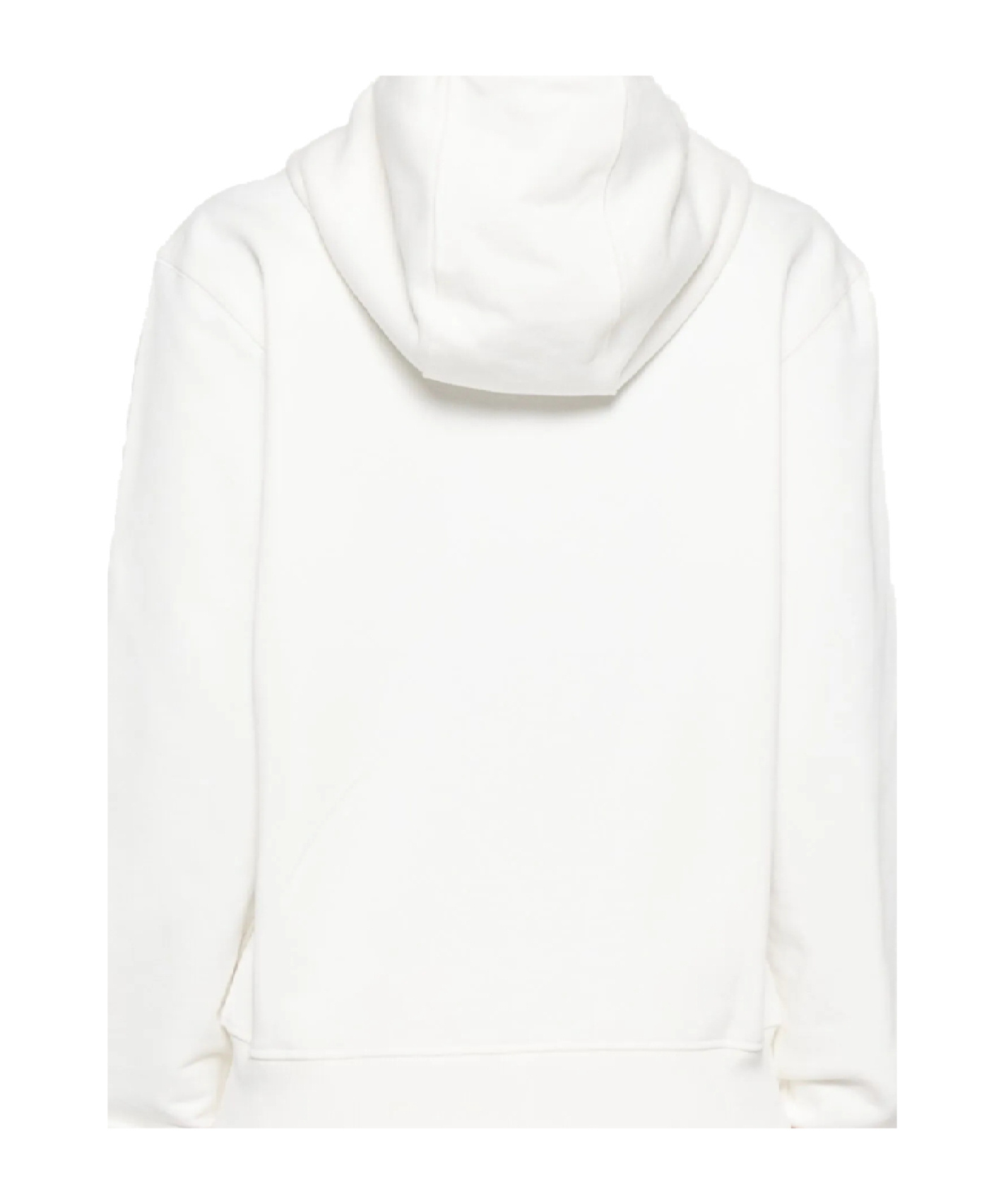 Casablanca Womens Cream Laurel Flame-panel Cotton-jersey Hoodie In White