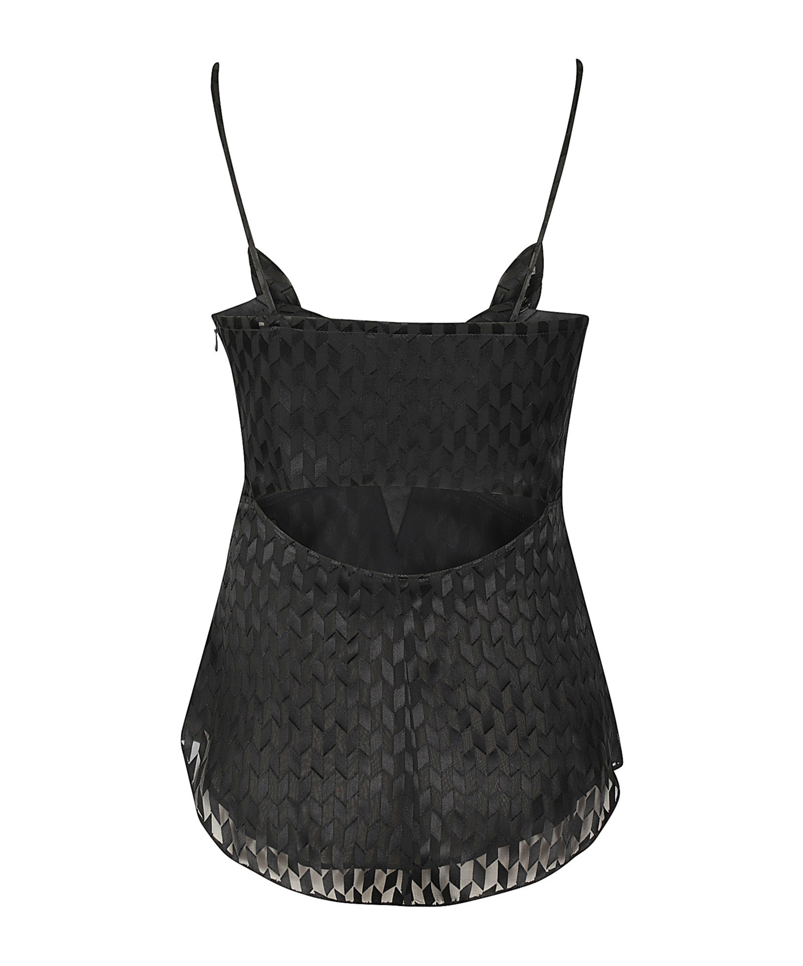 Isabel Marant Kalisia Sheer Geometric-decorated Top With Puff Neckline In Black