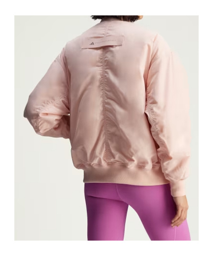 Shop Adidas By Stella Mccartney True Nature Bomber Jacket In Steam Pink
