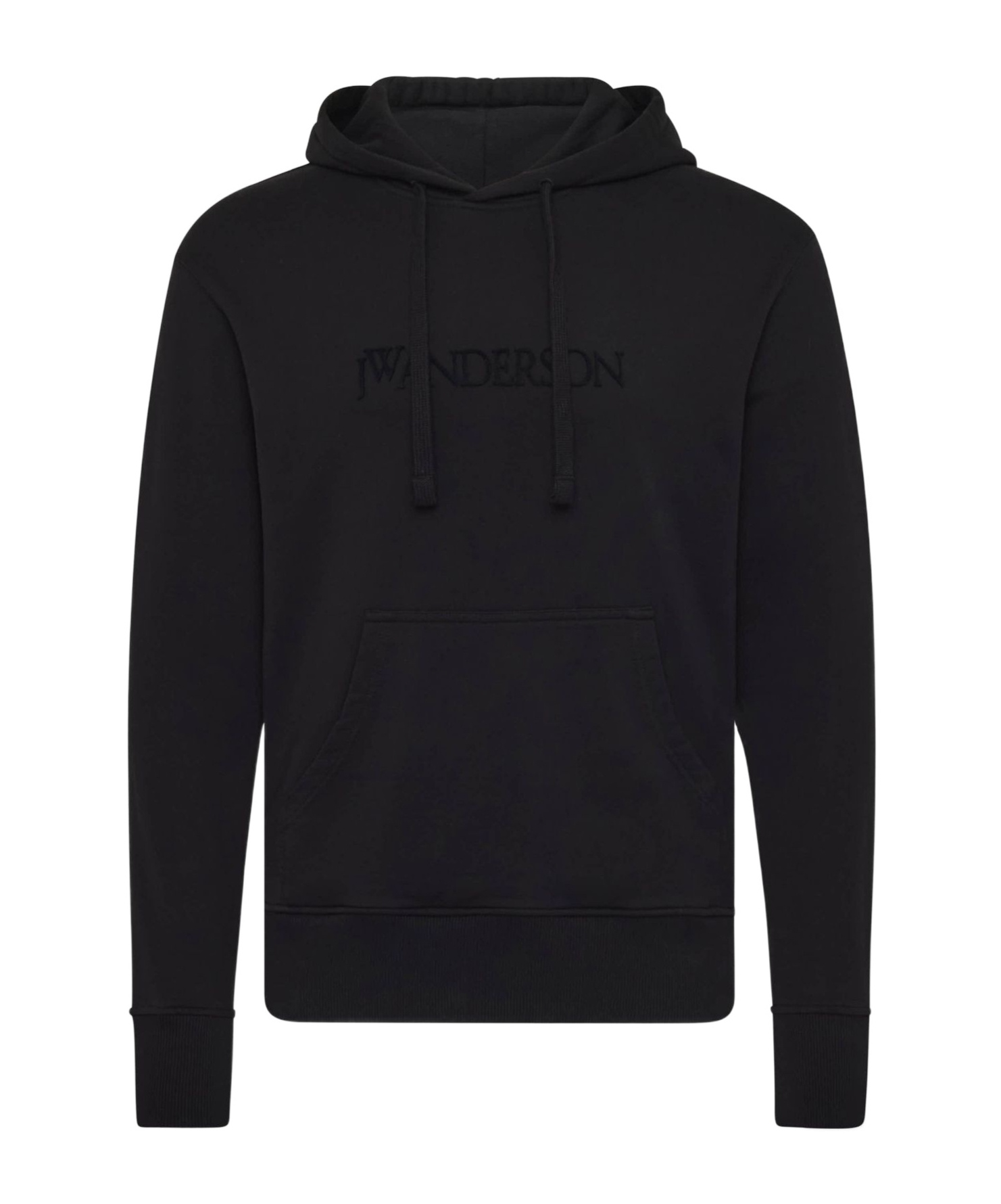 Jw Anderson Hoodie With Logo Embroidery In Black
