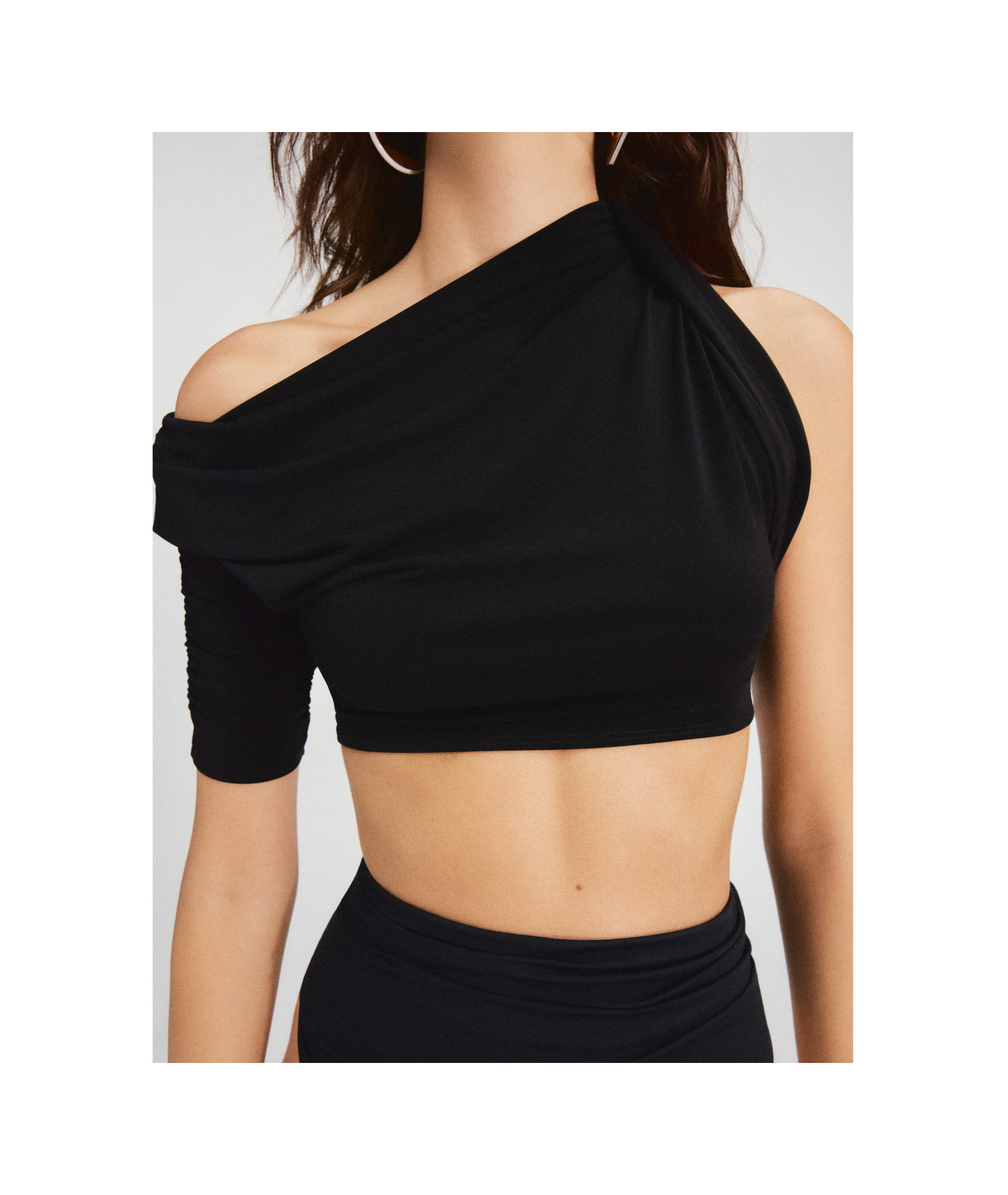 Jacquemus Women Le Haut Drapeado In Black