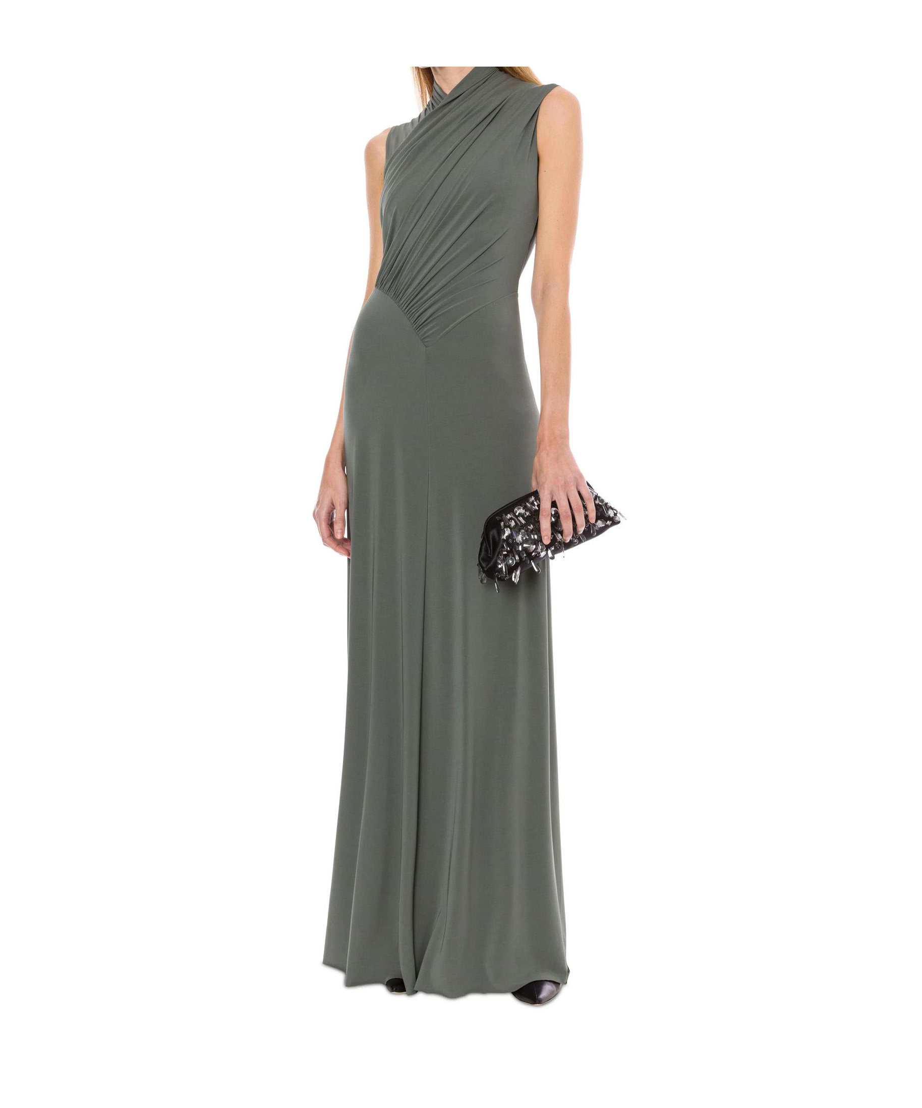 Alberta Ferretti Dress In Viscose Jersey In Black