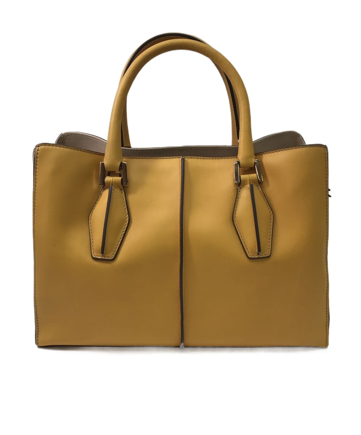 Tod's Double Handle Shoulder Bag In Brown