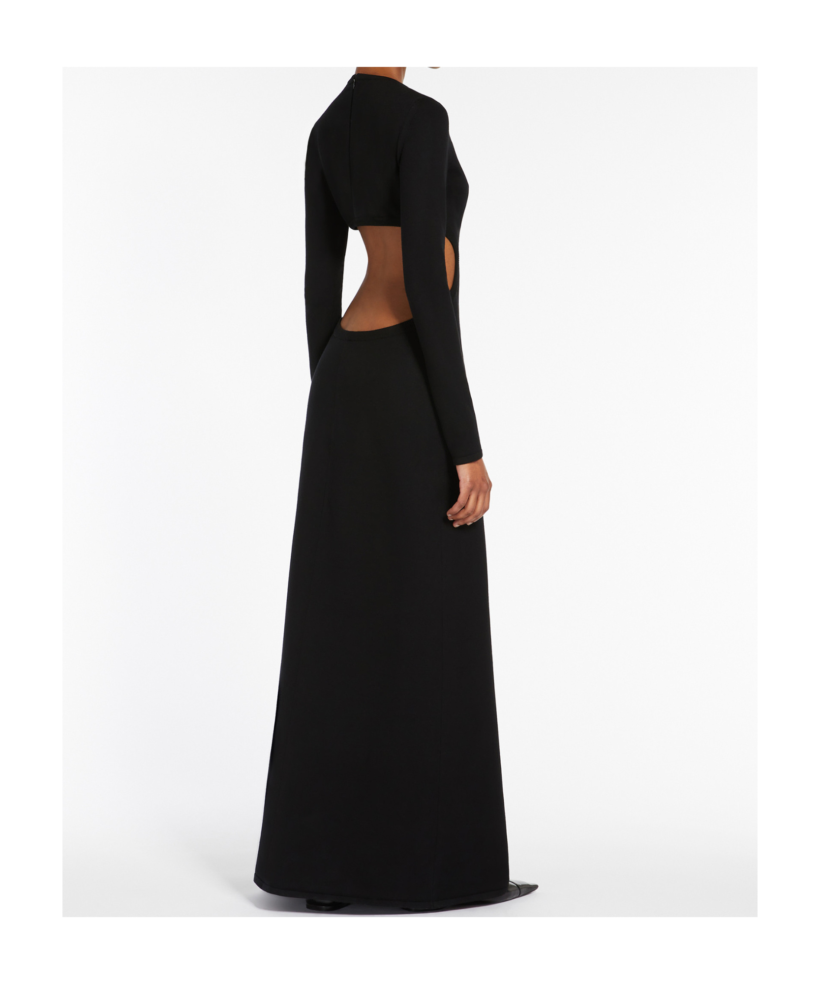 Max Mara Fumana Cut-out Maxi Dress In Black
