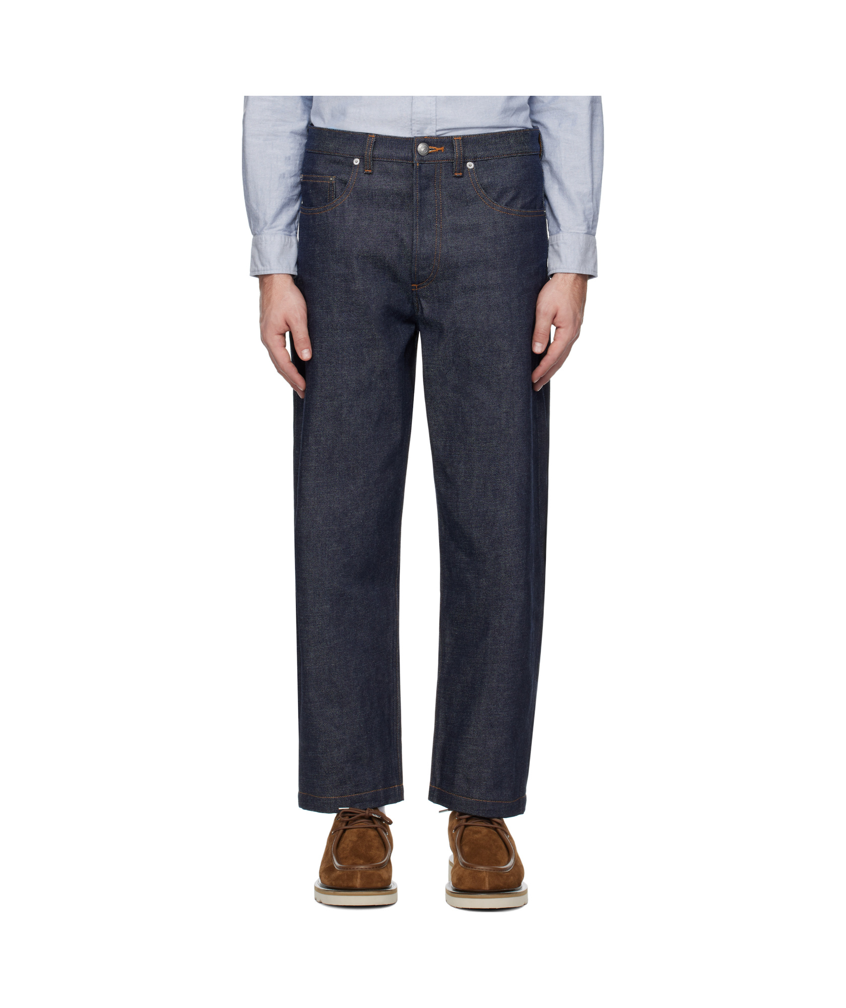 Apc Jeans With Belt Loops In Black