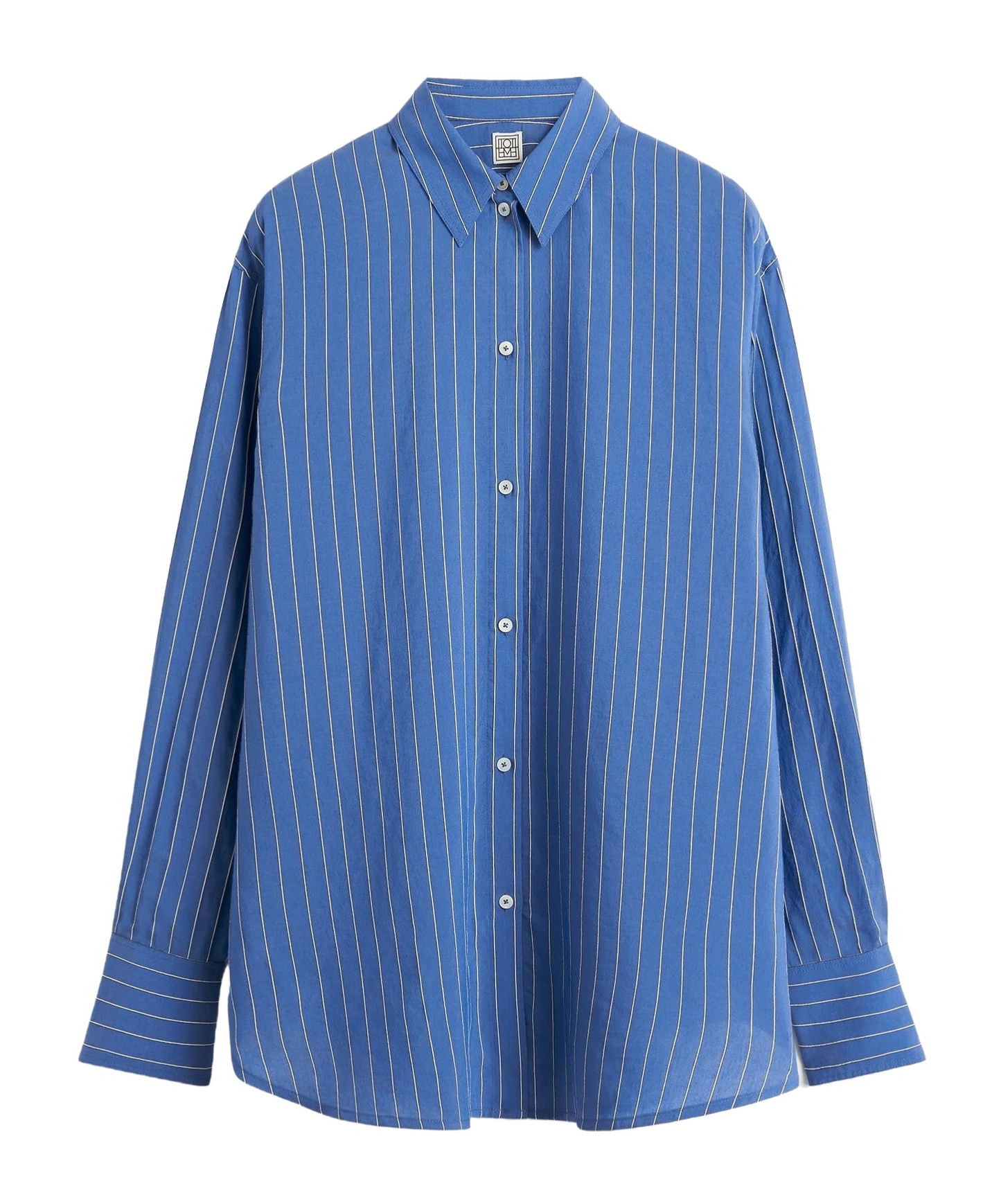 Totême Striped Shirt In Blue