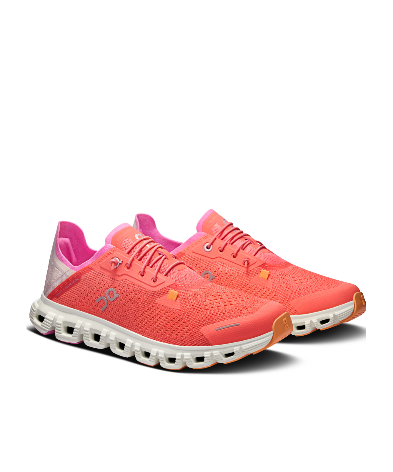 Shop On Running Cloud 6 Coast Mesh Running Sneakers In Salmon Pearl