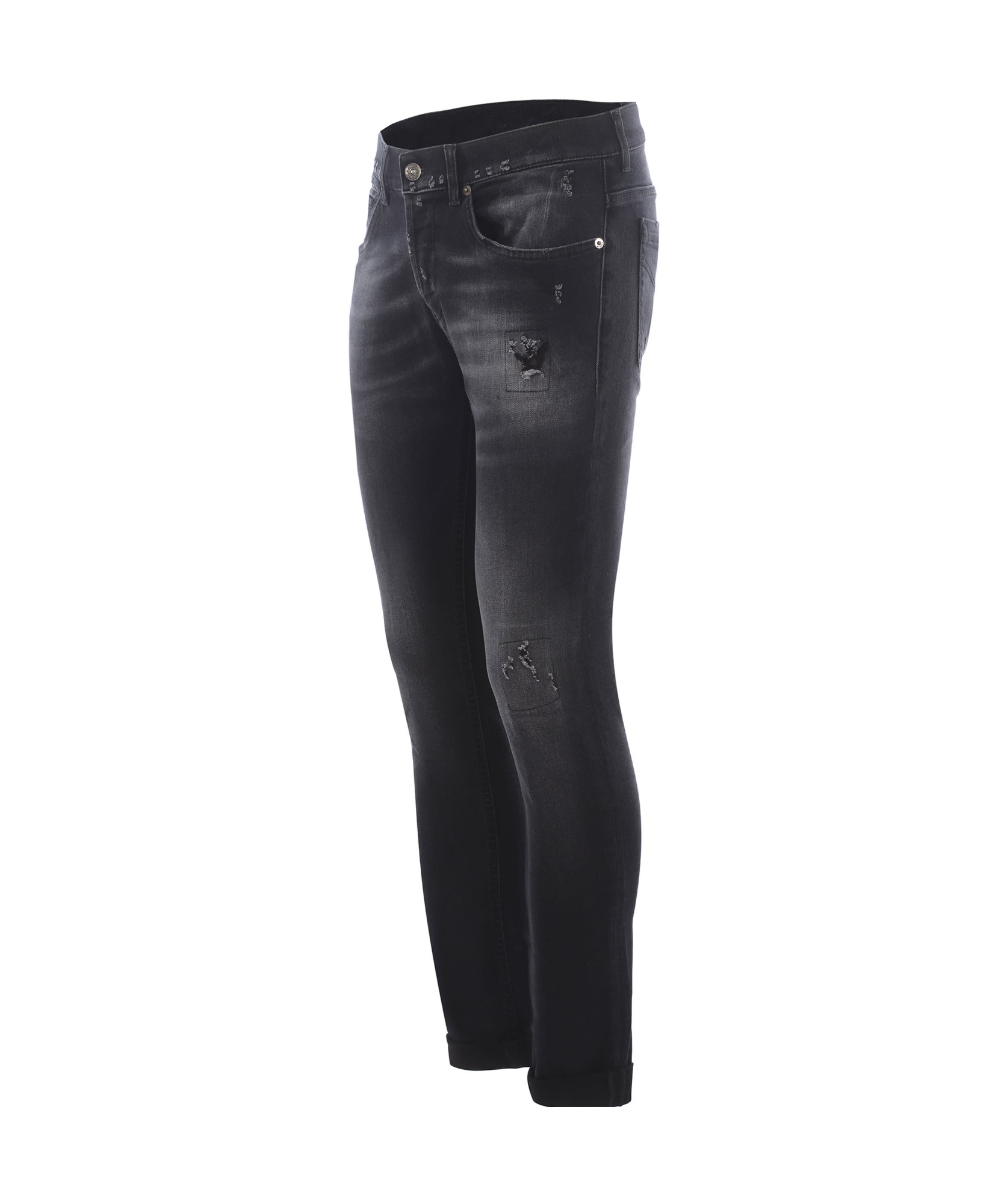 Dondup Straight Jeans Pants In Black