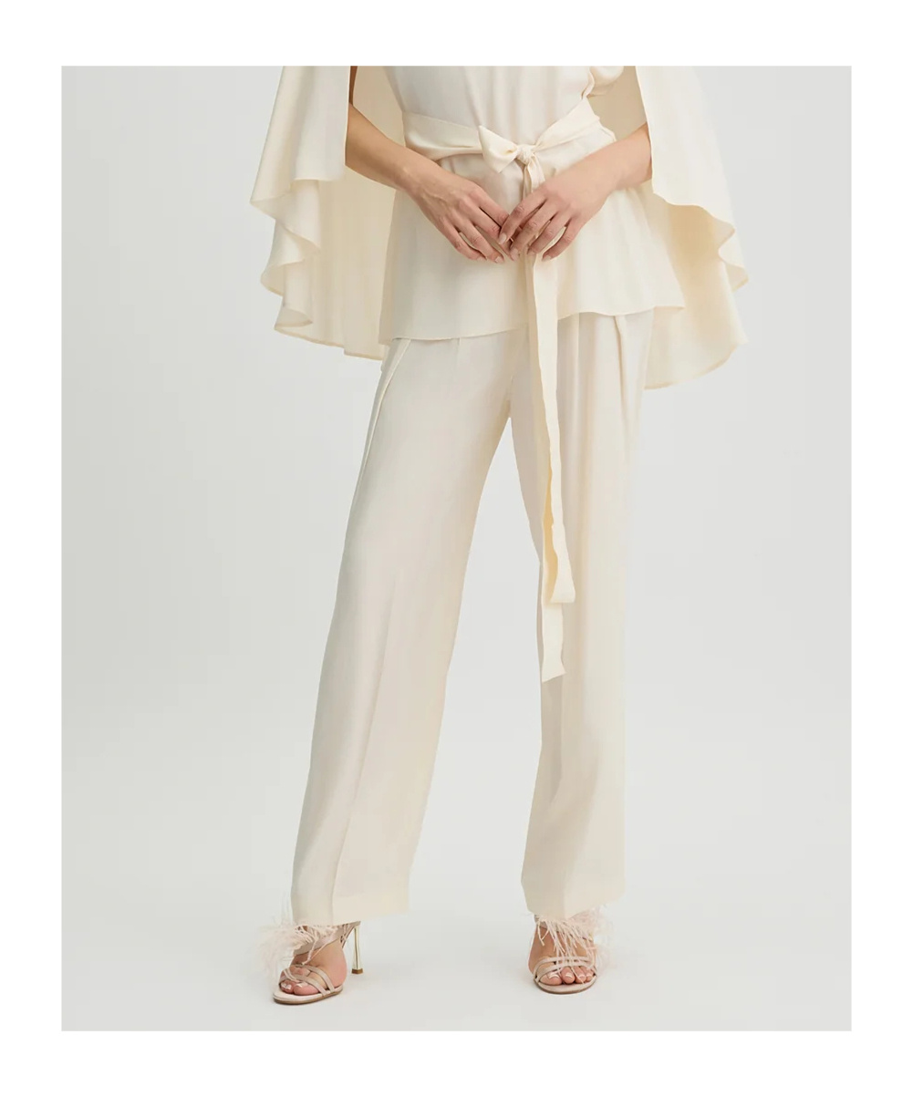 Liu •jo Pleated Casual Pants In Neutral