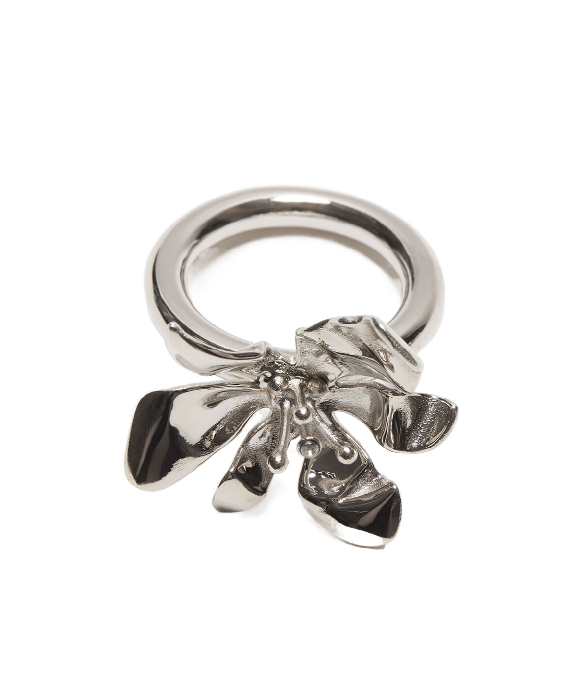 ACNE STUDIOS FLOWER-APPLIQUÉ RING
