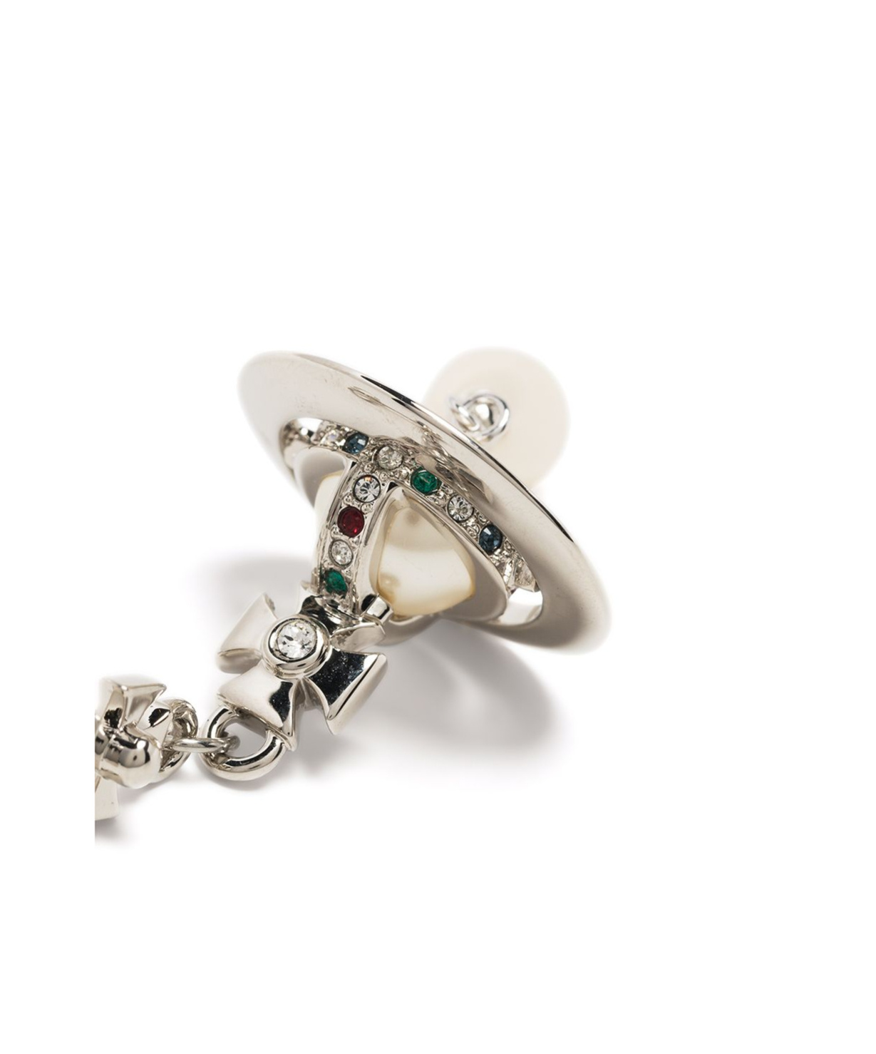 Vivienne Westwood Beaded Charm Earrings In Metallic