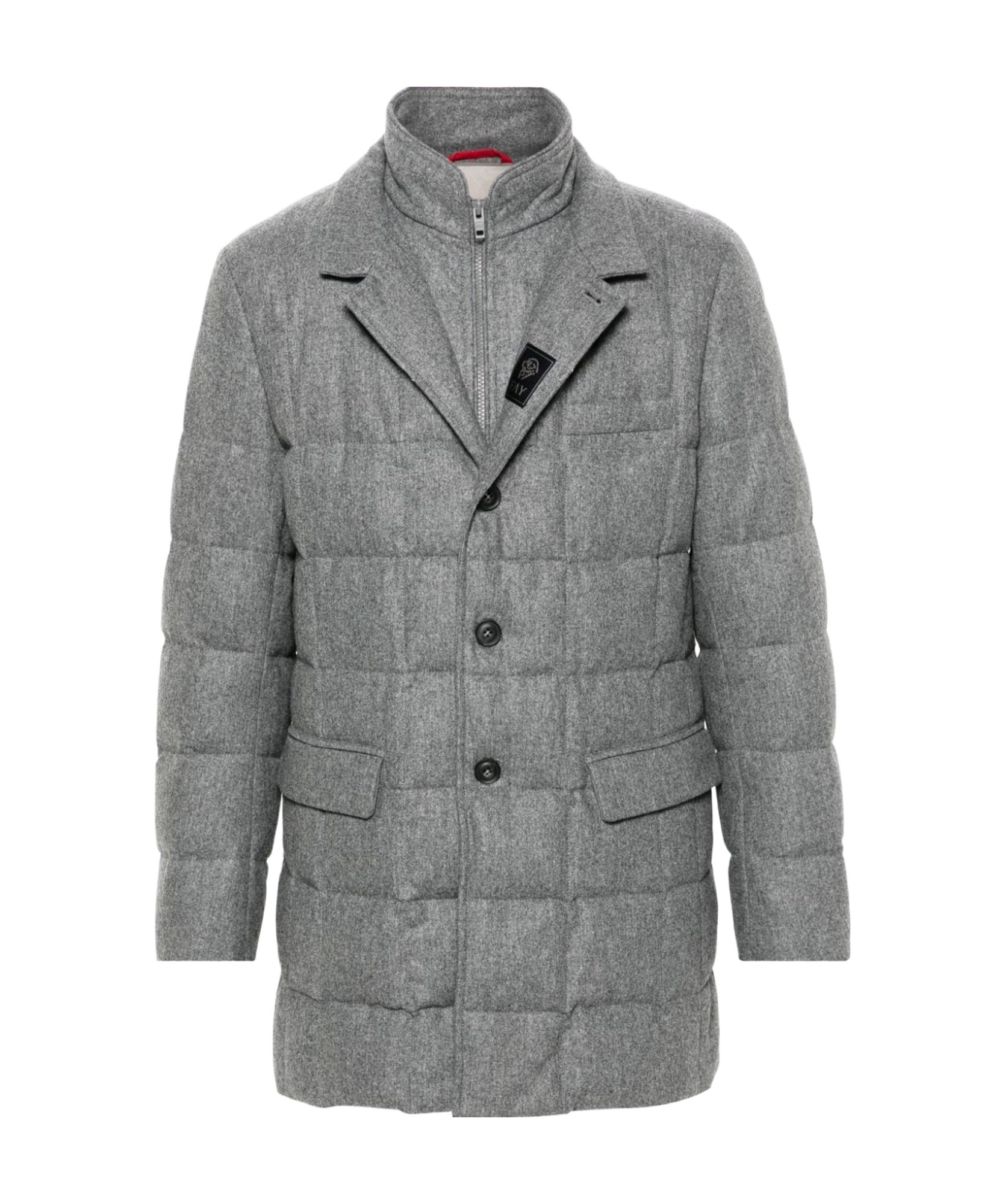 Fay Virgin Wool Coat In Gray