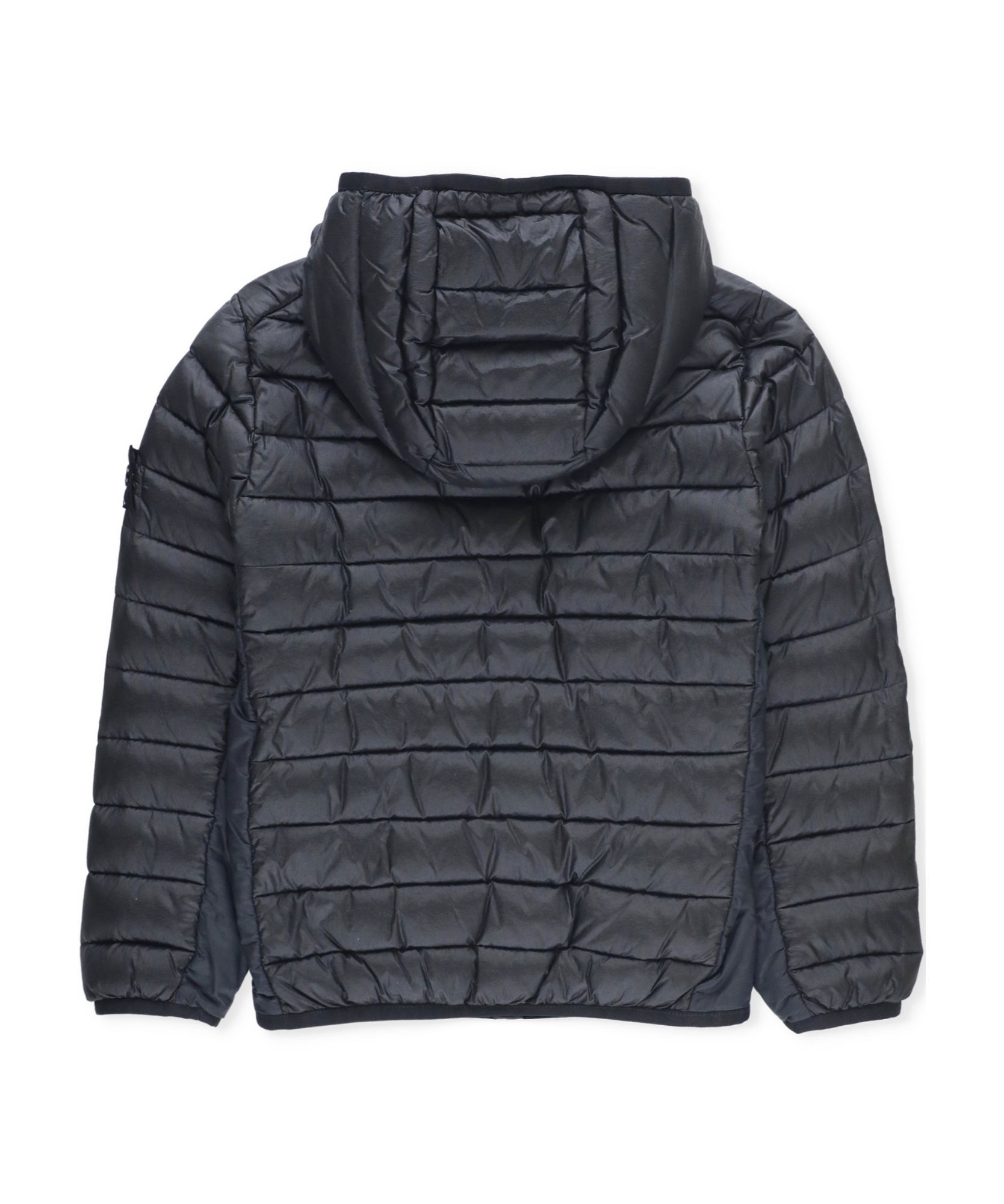 Stone Island Zipped Padded Jacket In Black