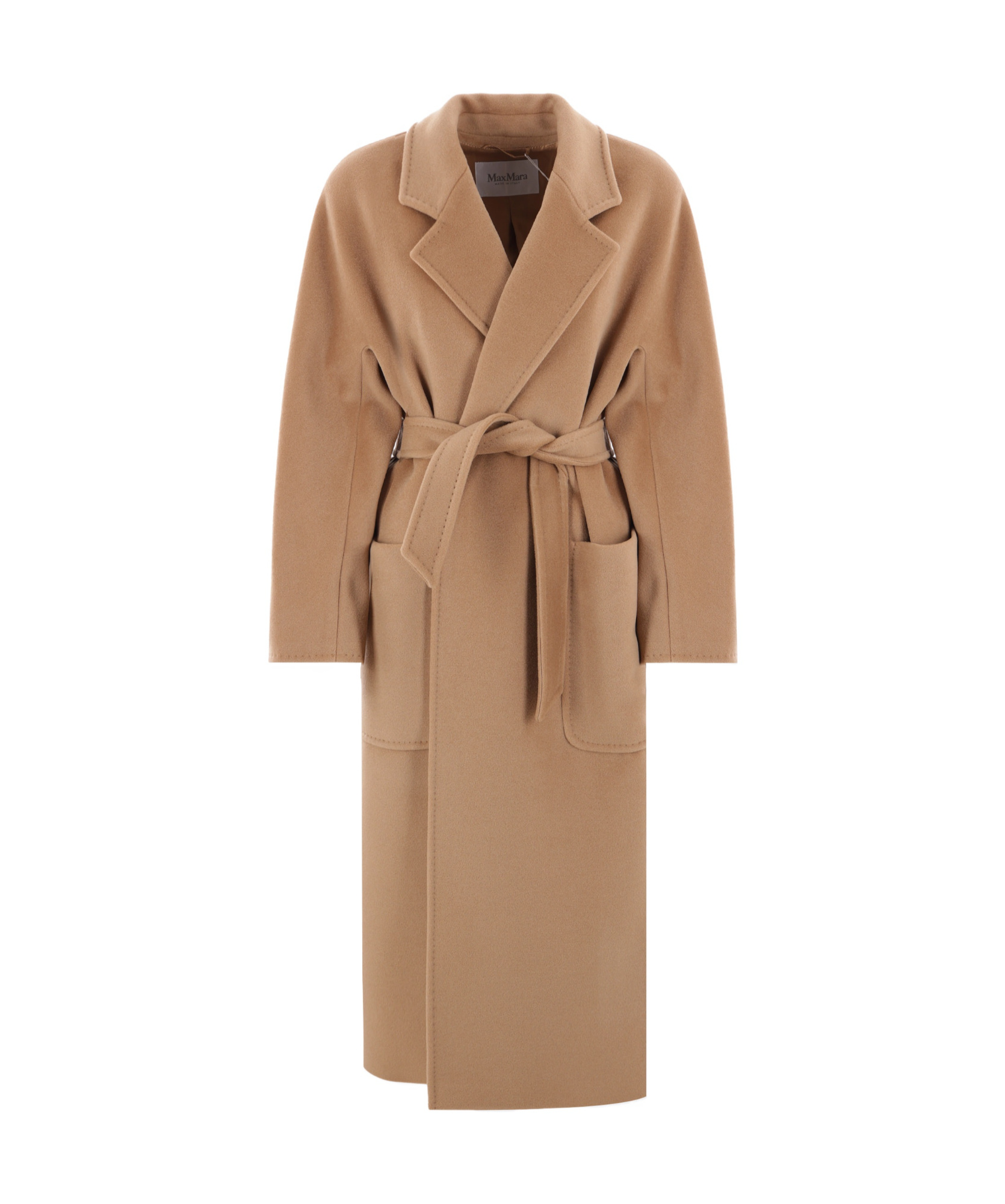 Max Mara Tan Locri Coat In Brown
