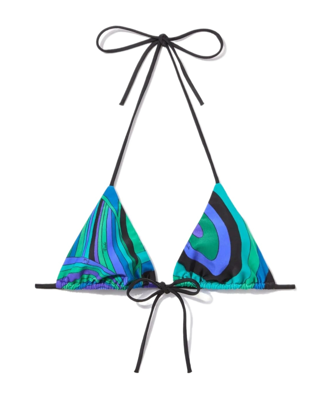 Emilio Pucci Iride-print Triangle Bikini Top