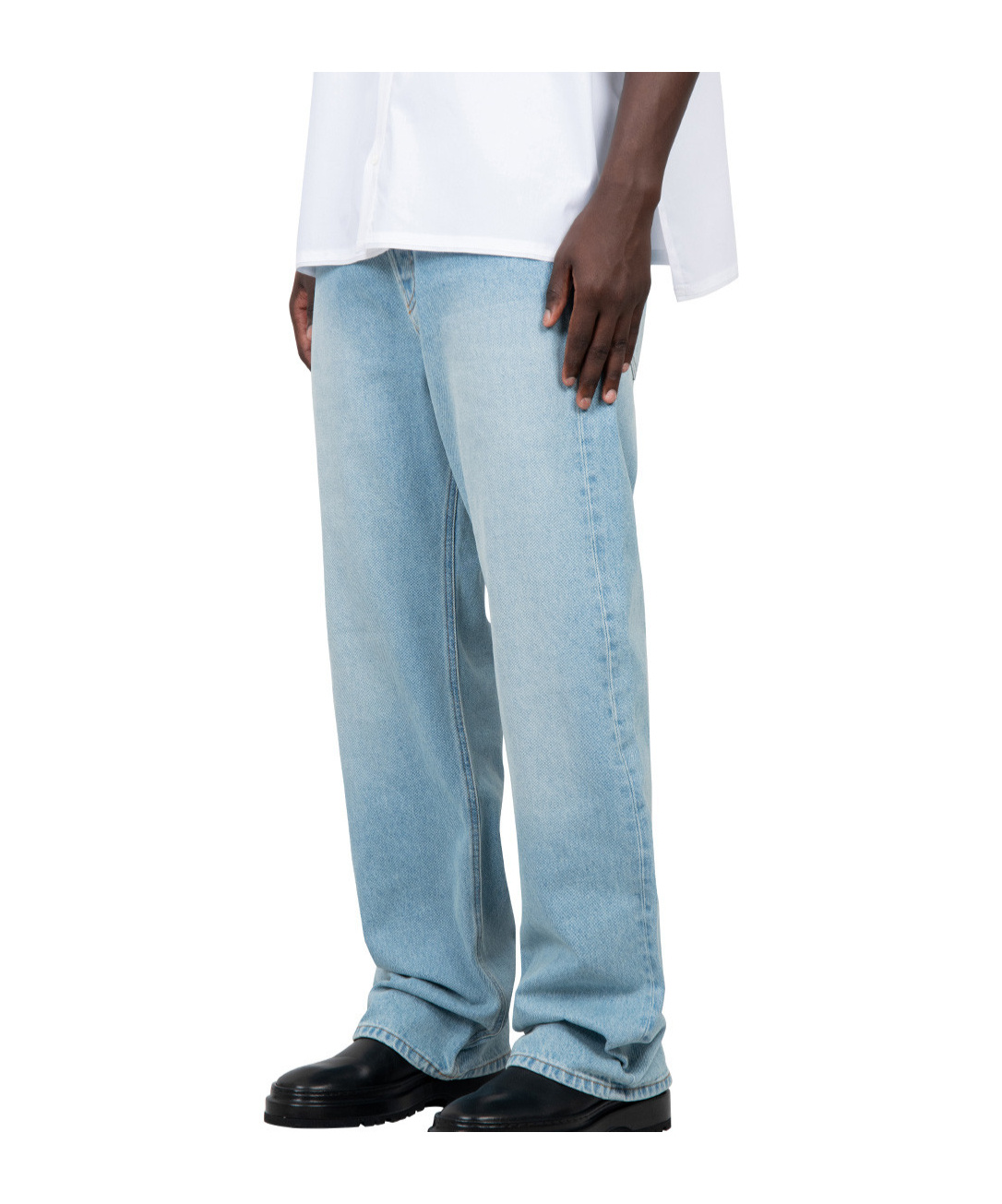 Jacquemus Belt-loop Jeans In Blue