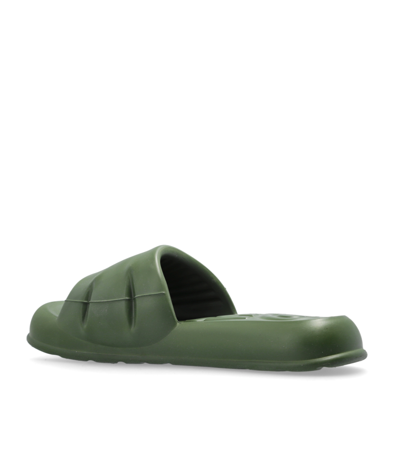 Kenzo Logo-print Slides In Green