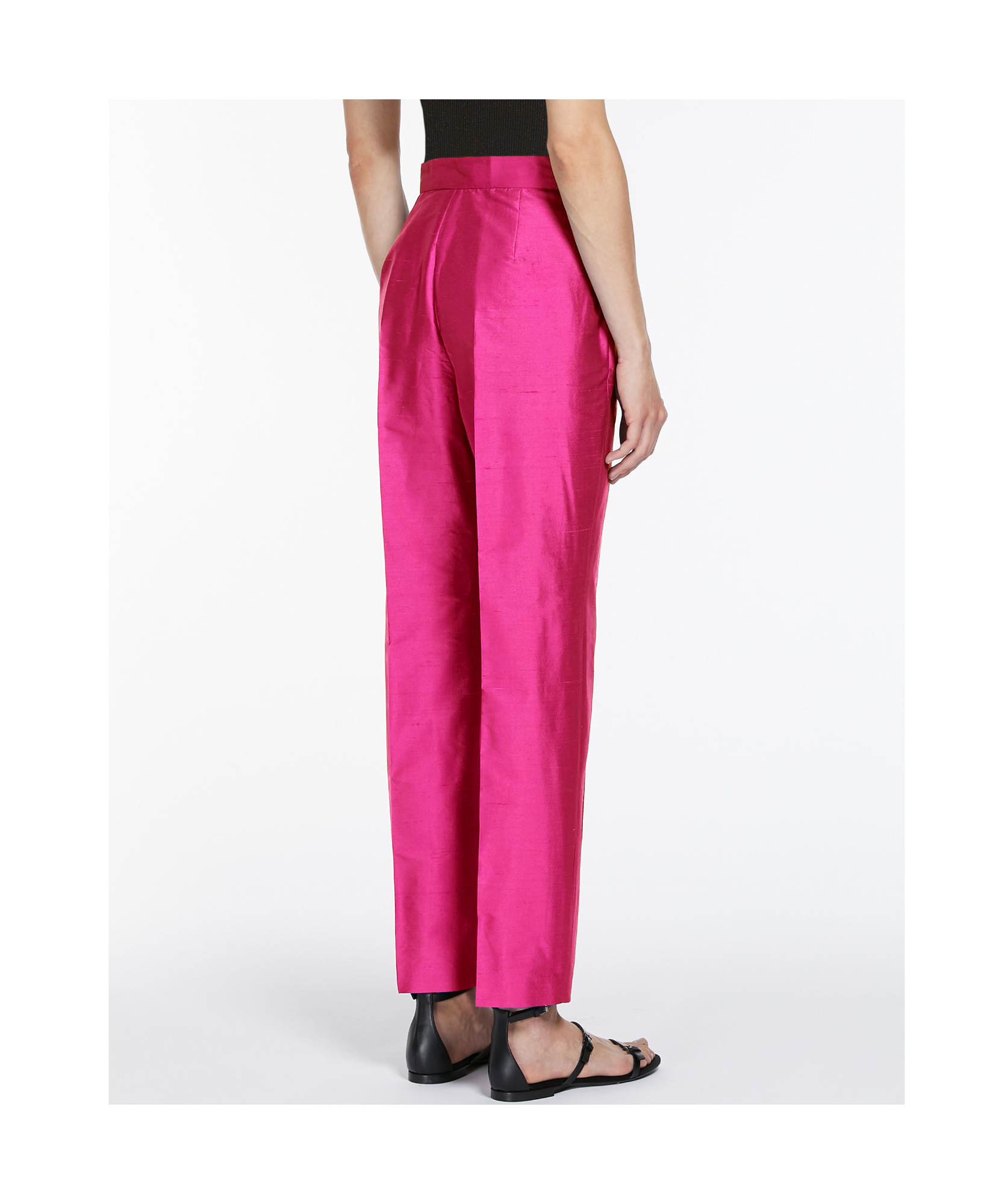 Max Mara Straight Slacks In Pink
