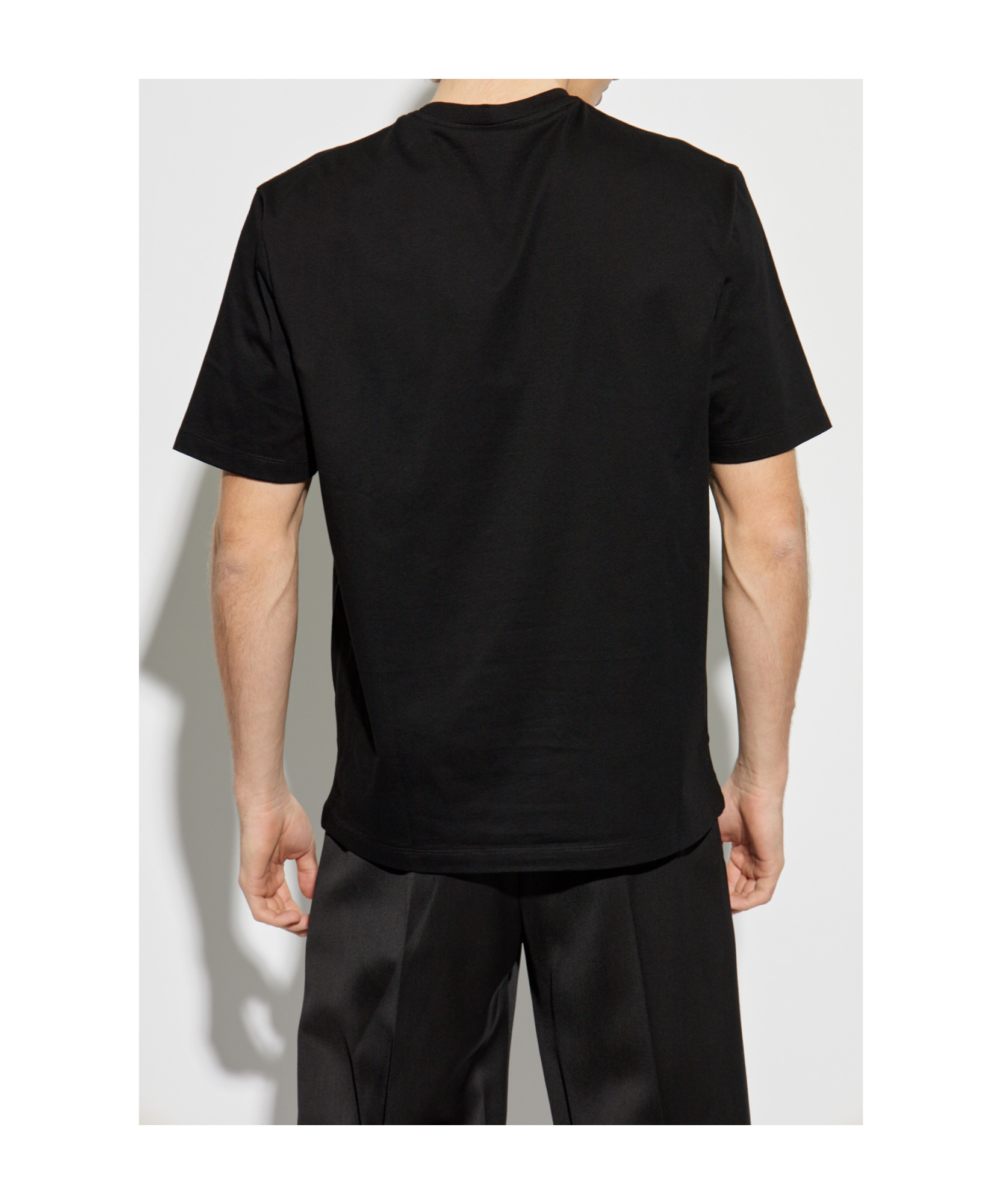 Versace Short-sleeved T-shirt In Black