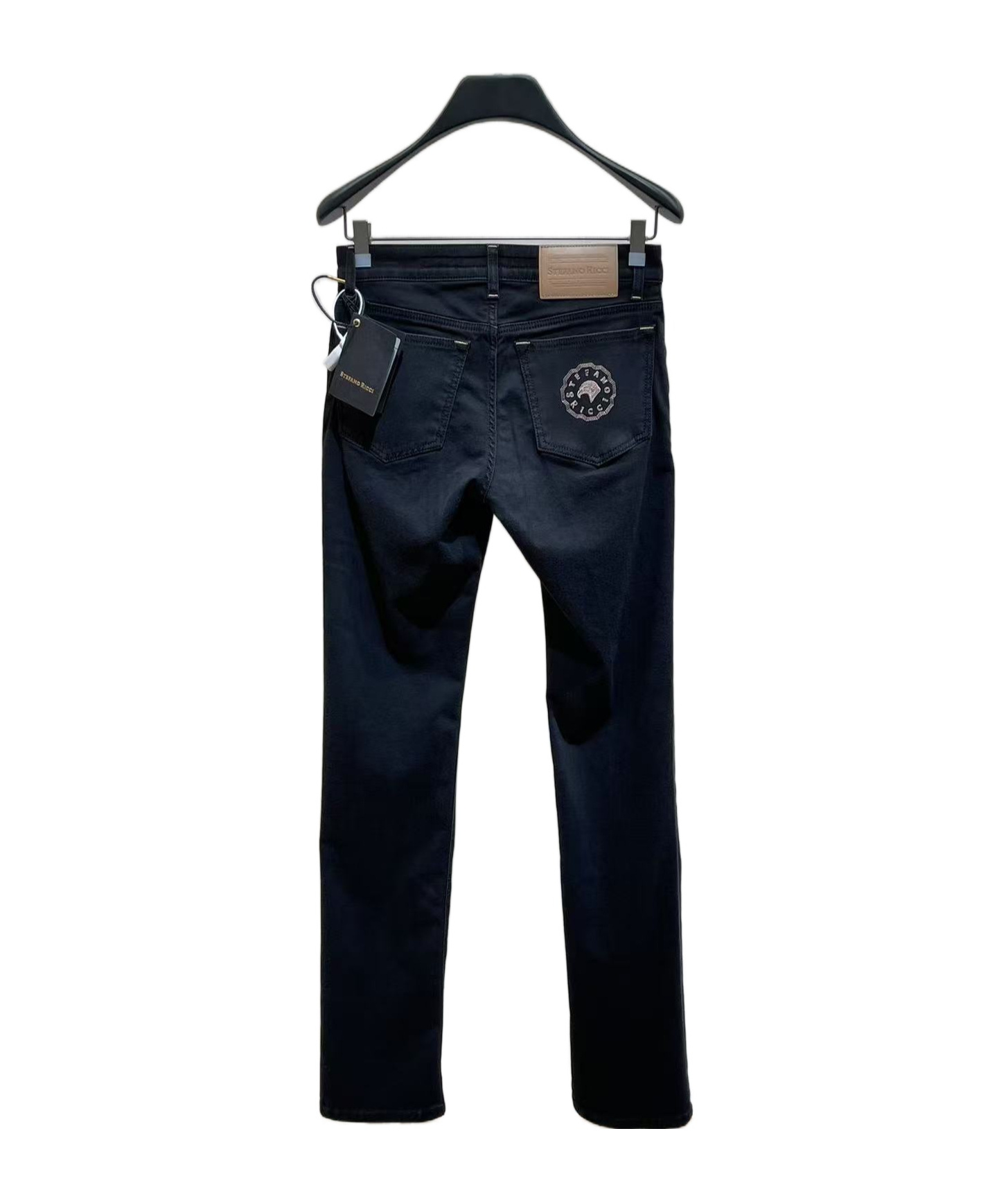 Stefano Ricci Belt-loop Jeans In Black