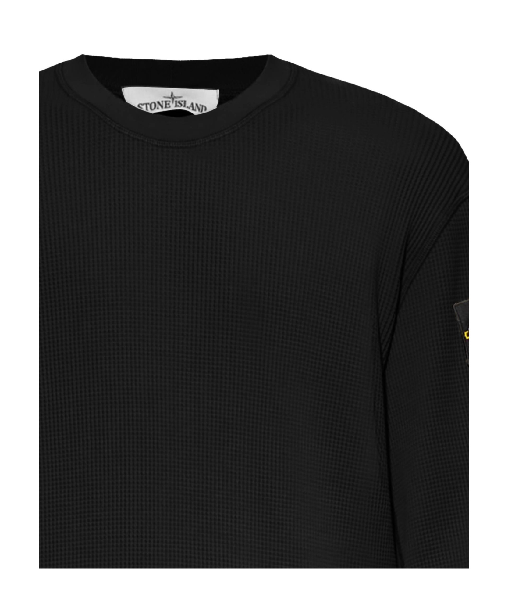 Shop Stone Island Long-sleeved Sweater In Black