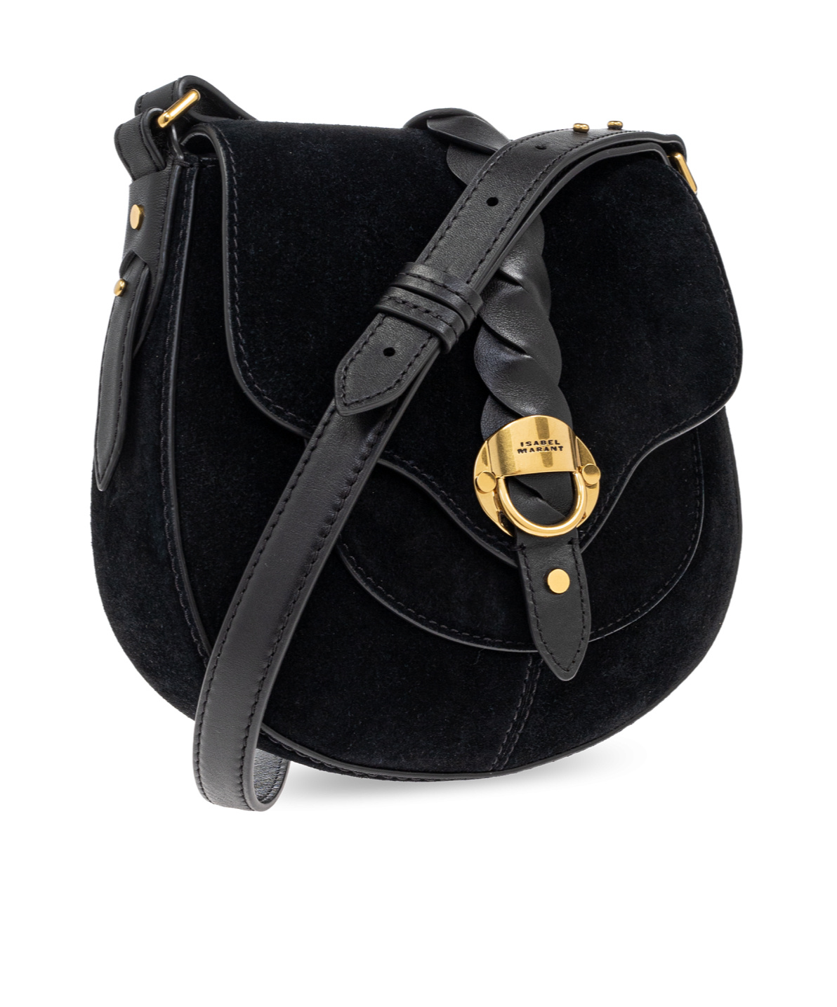 Isabel Marant Flap Shoulder Bagv In Black