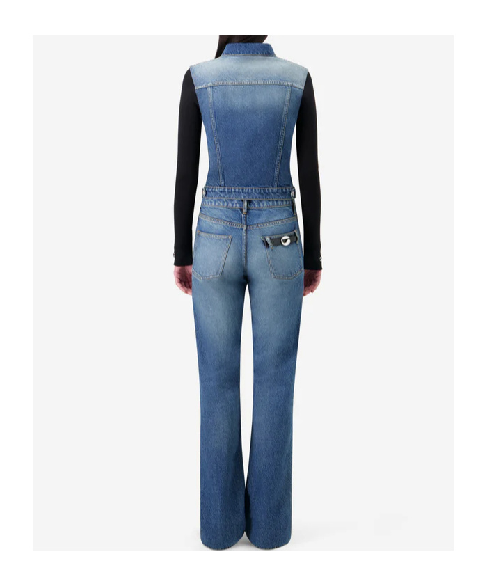 Coperni Patchwork Denim Jacket In Blue