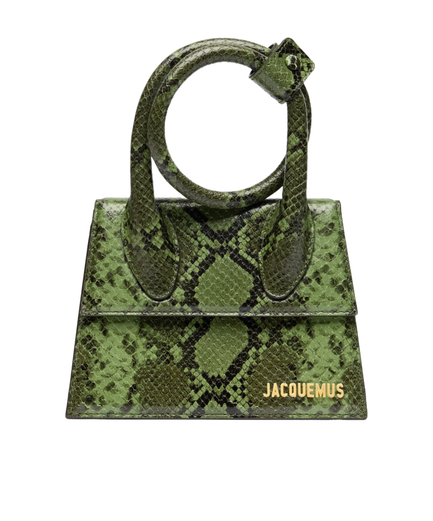 Jacquemus Women Le Chiquito Noeud Leather Handbag In Green