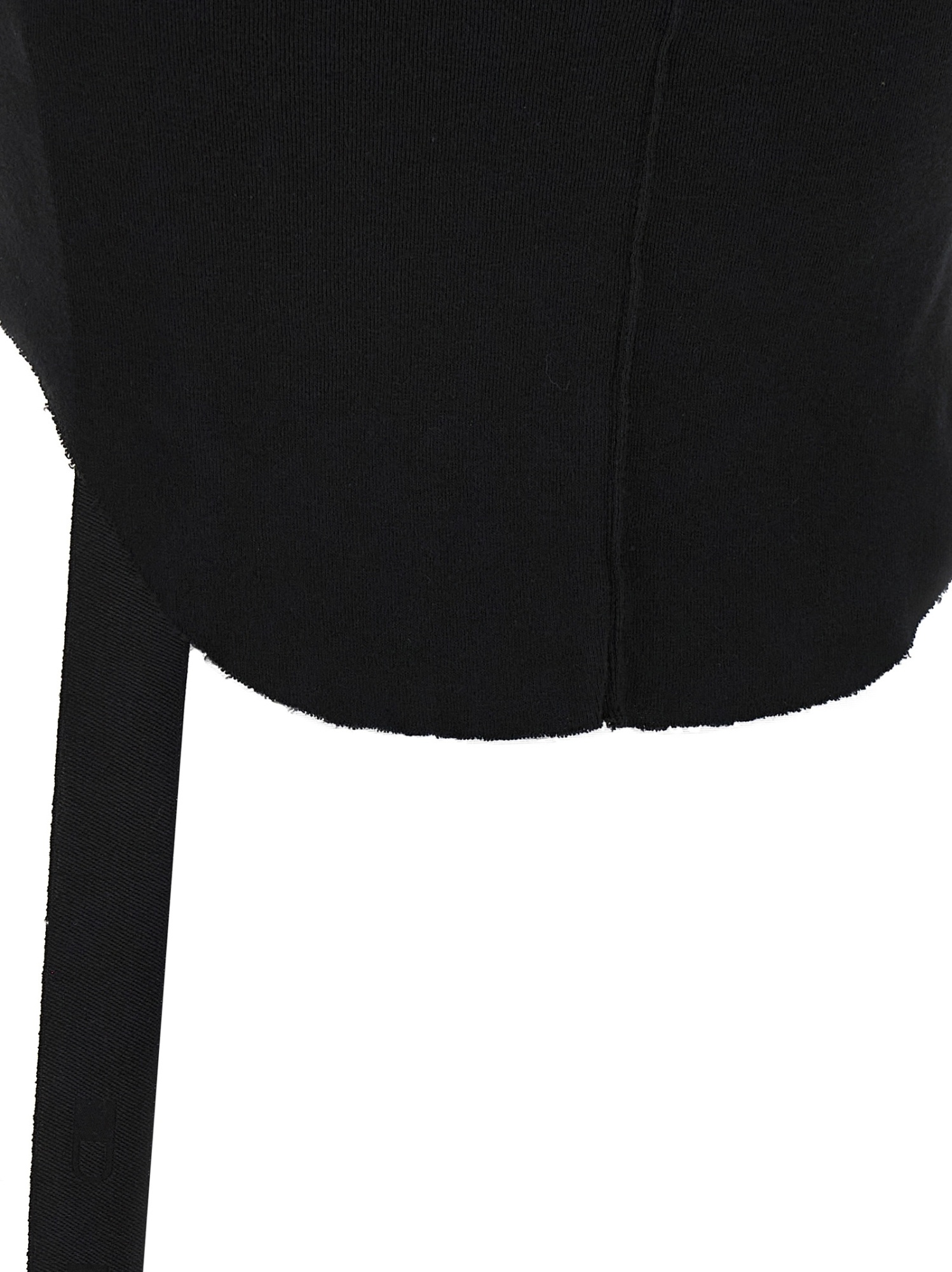 Rick Owens Drkshdw Tank Top With Asymmetric Hem And Scoop Neck In Black