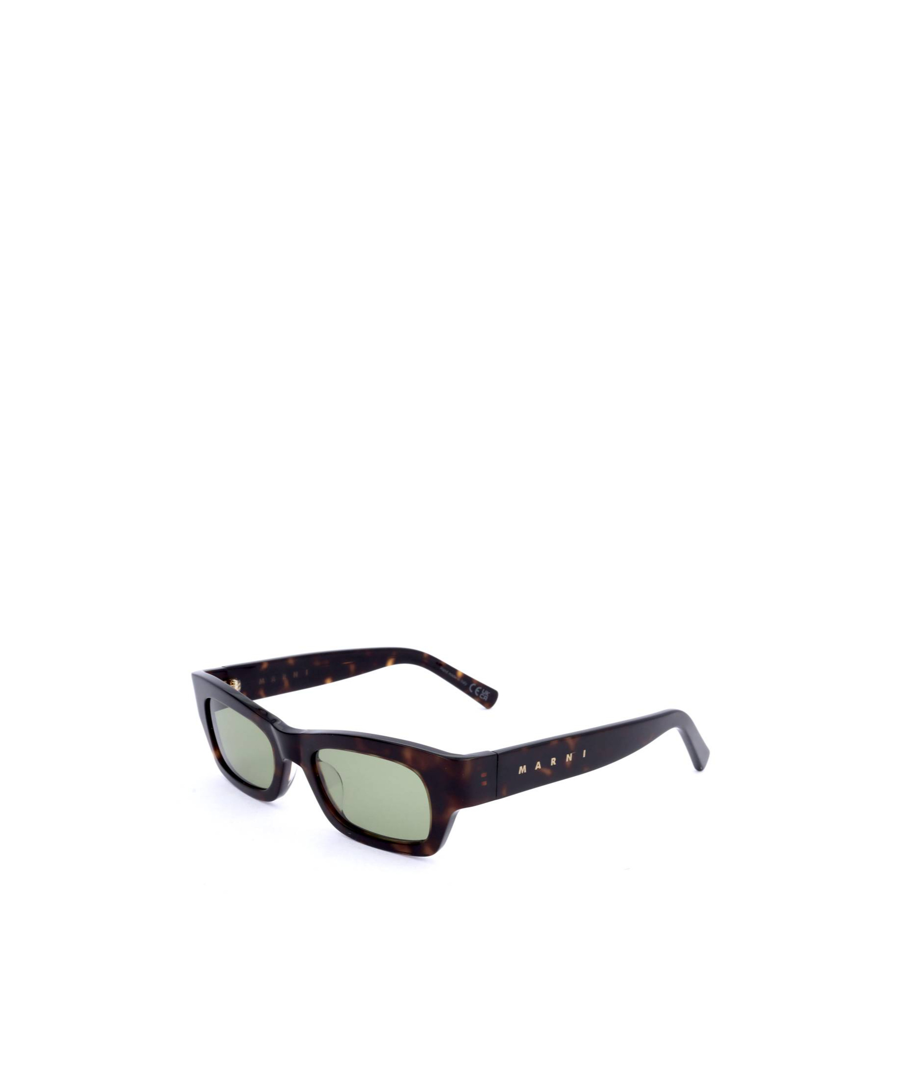 Marni Geometric Frame Sunglasses In Black