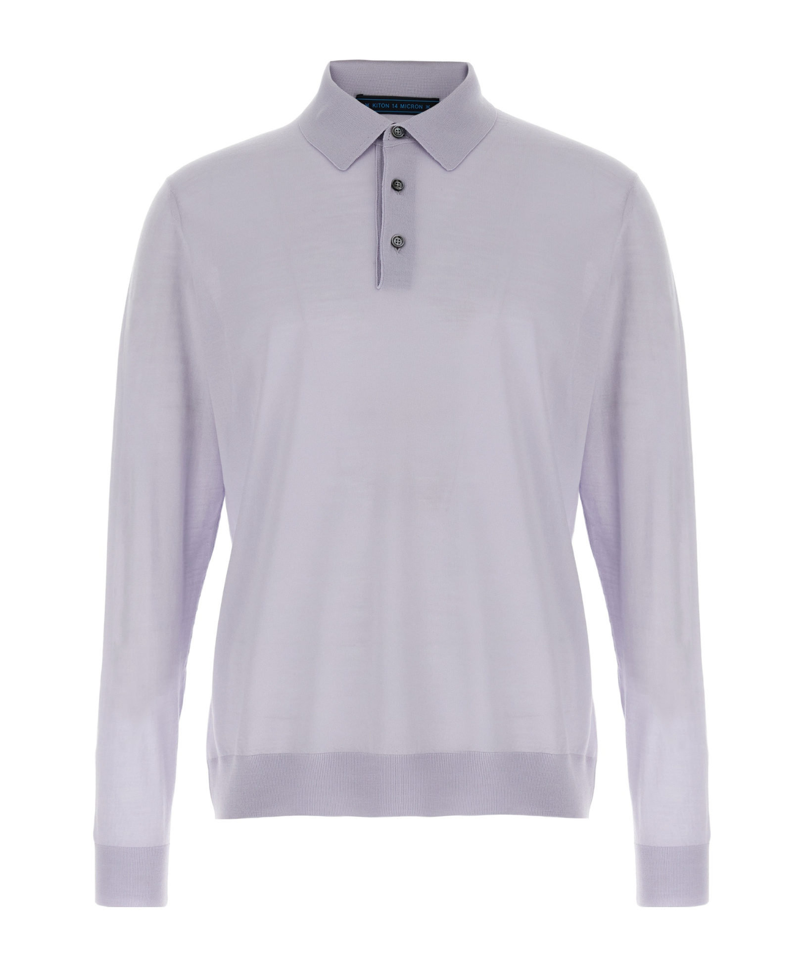 Kiton Ribbed Cuffs And Hem Polo Shirt In Gray