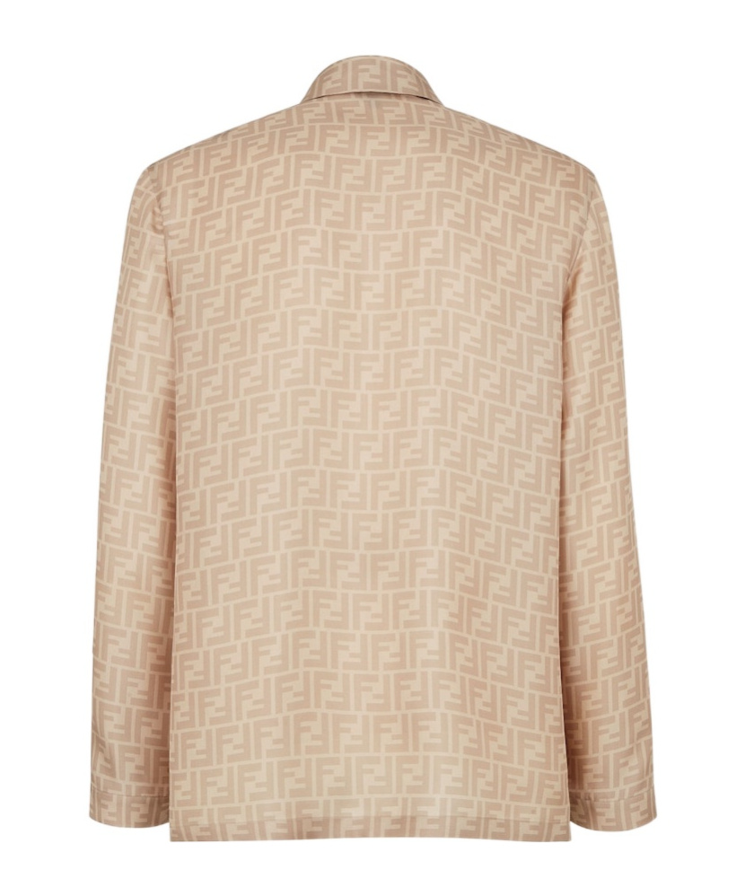 Fendi Long-sleeved Shirt In Nude