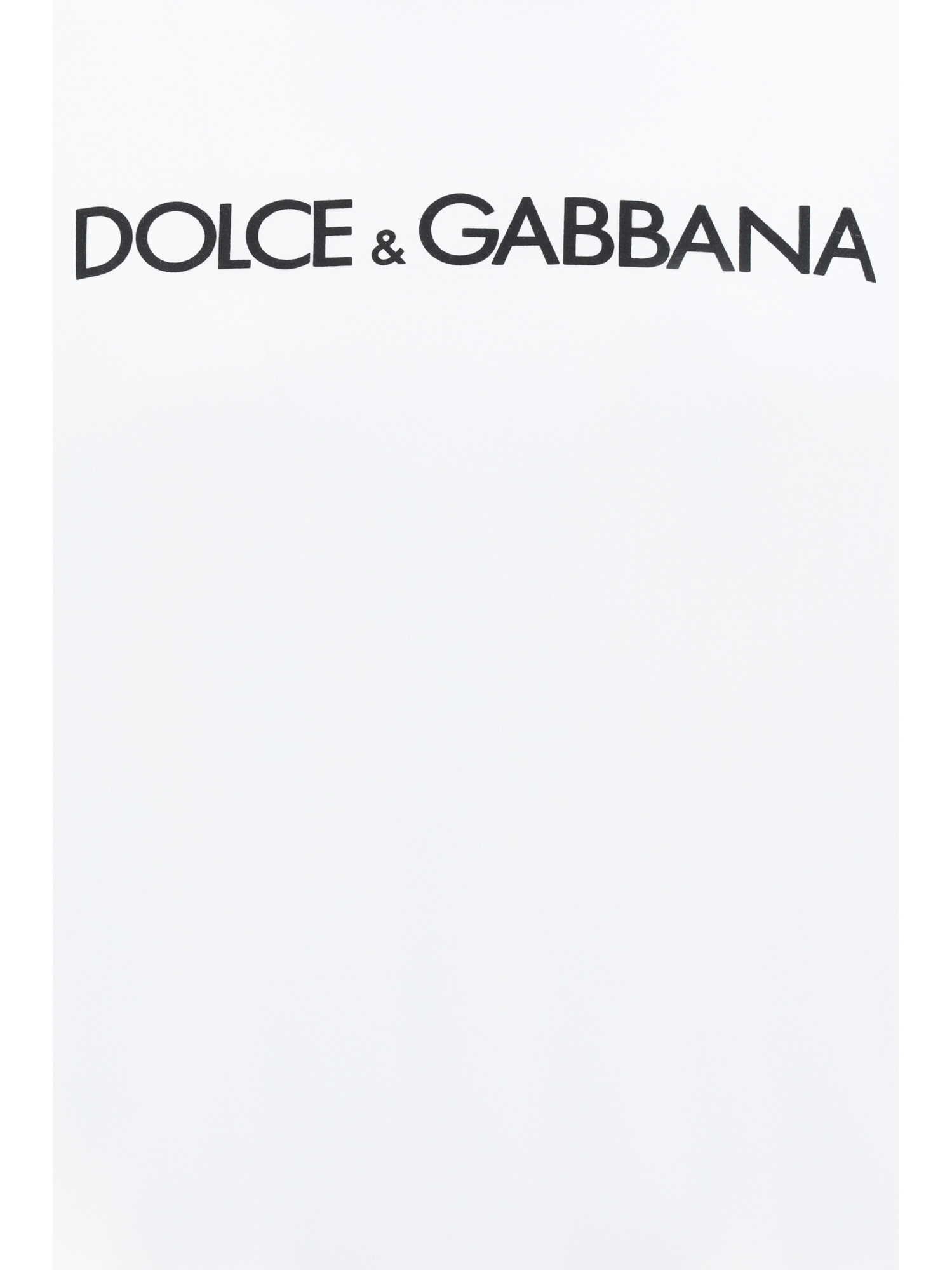 Dolce & Gabbana Dolce&gabbana White Crew-neck T-shirt With Logo In Cotton Women In White
