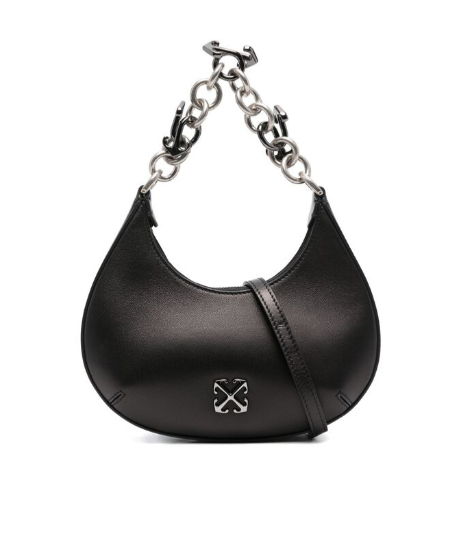 Off-white Hemisphere Shoulder Bag In Black