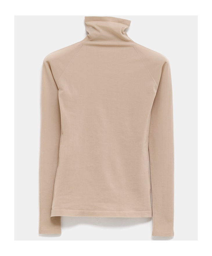 Alaïa Long-sleeved T-shirt In Nude