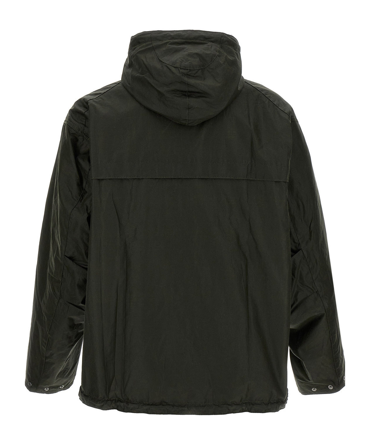 Shop Barbour Modified Durham Waxed Jacket In Black