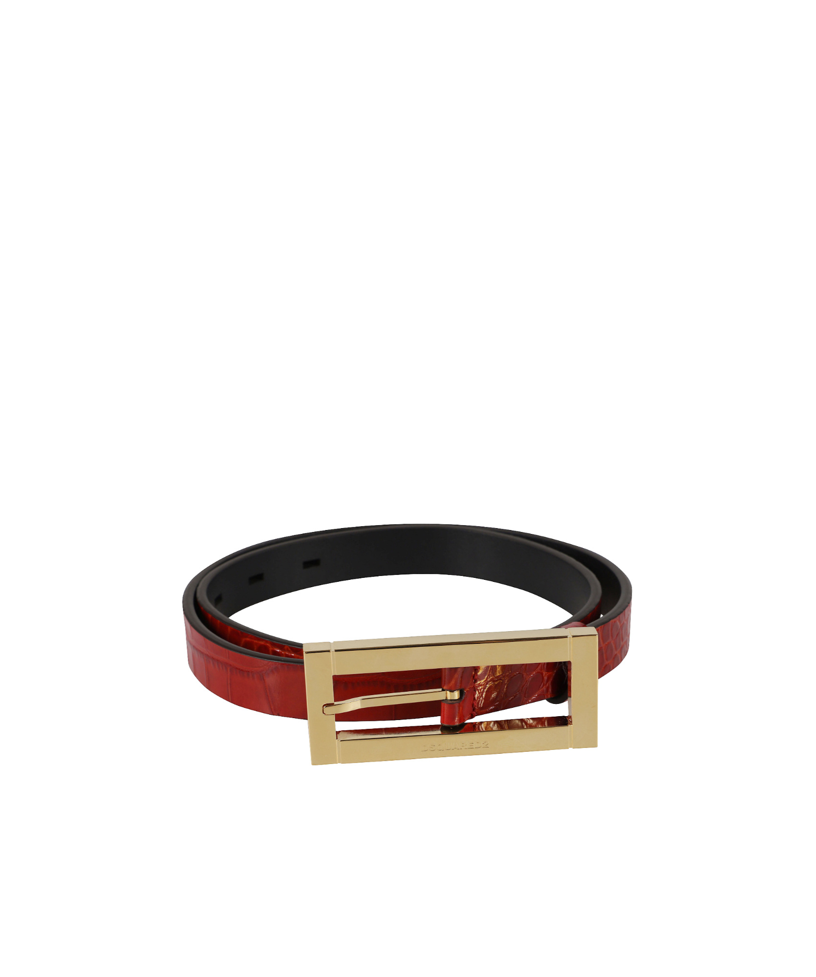 Dsquared2 Square Buckle Belt In Brown