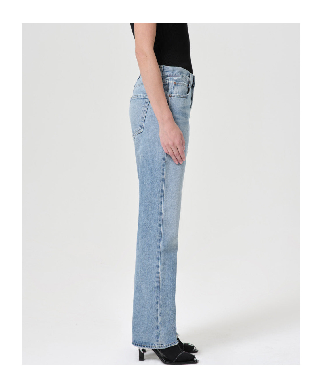 Agolde Straight Jeans Pants In Blue
